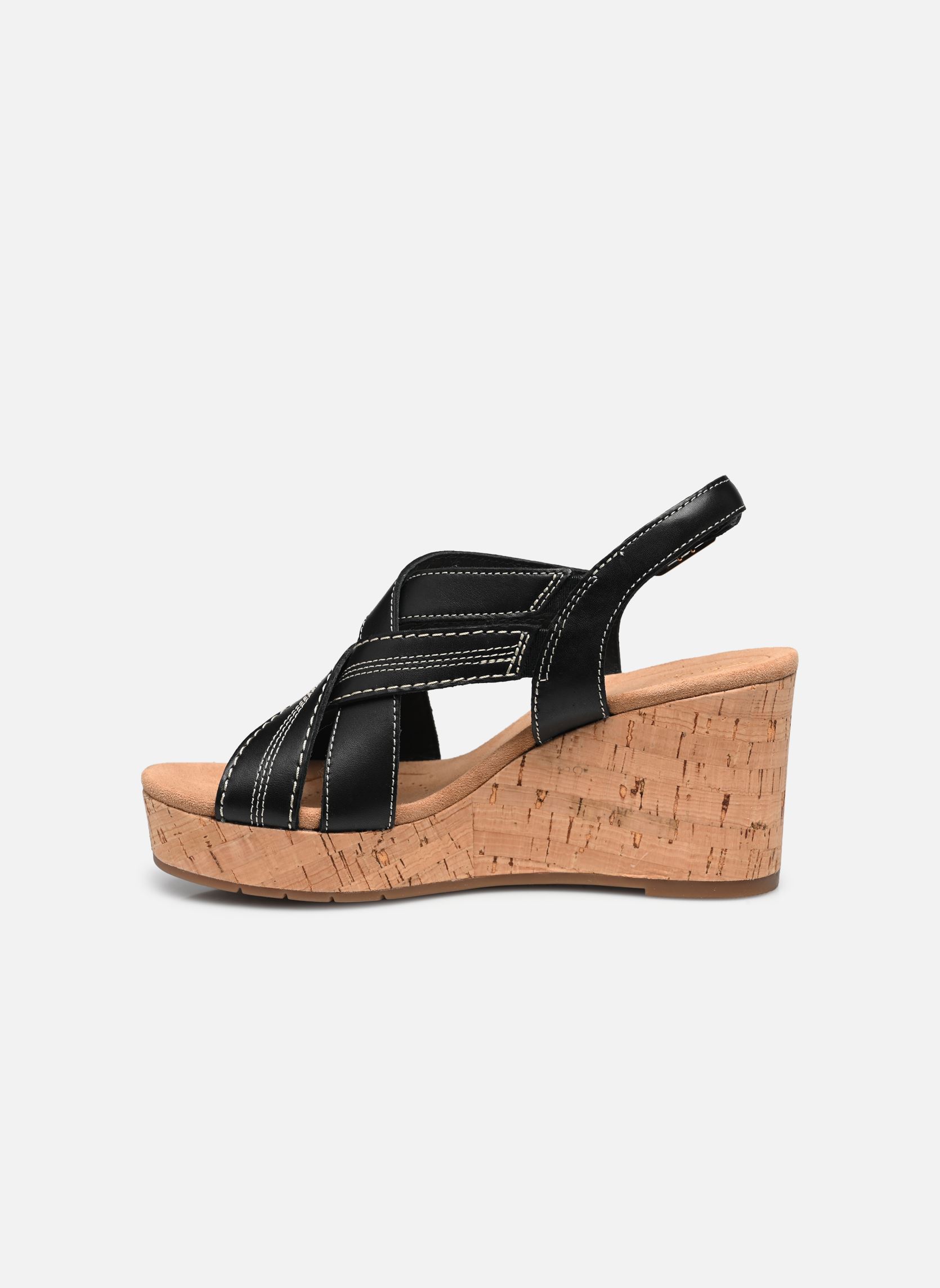 Keil- und Plateausandalen Sabina Sling damen schwarz Clarks Keil- und Plateausandalen Sabina Sling damen schwarz BLACK/BLACK