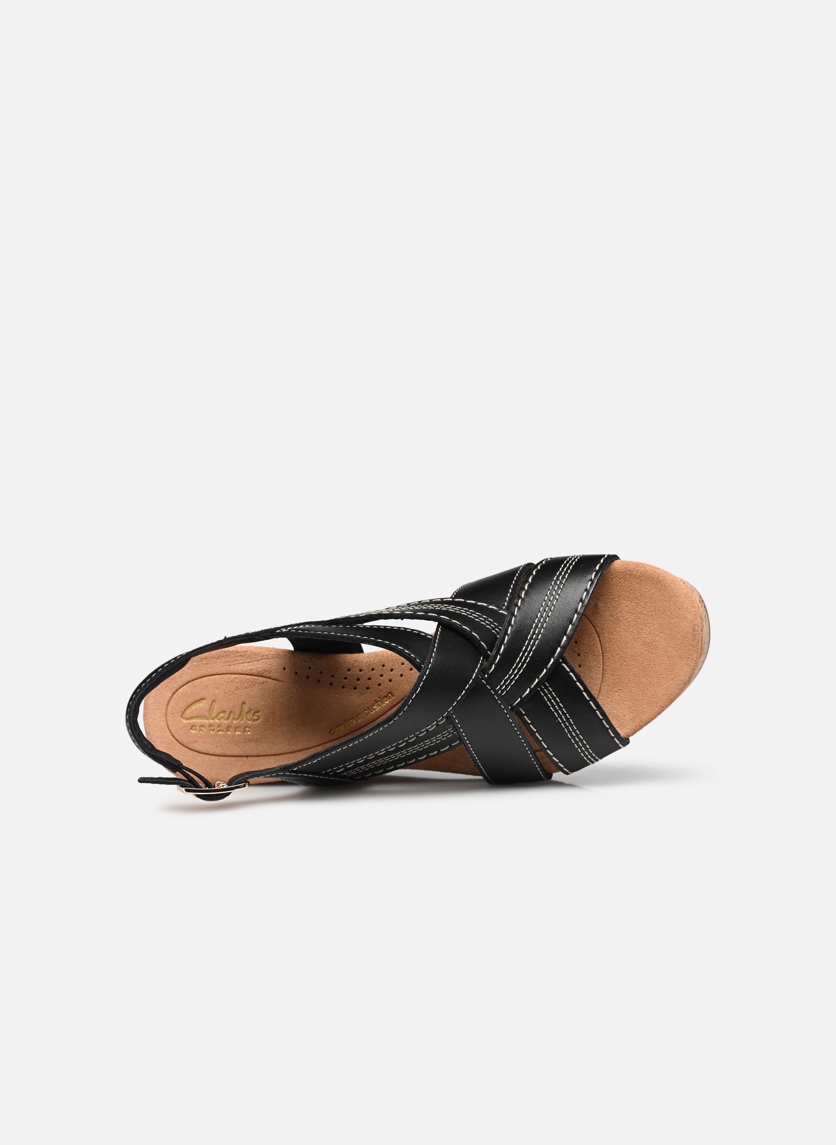 Keil- und Plateausandalen Sabina Sling damen schwarz Clarks Keil- und Plateausandalen Sabina Sling damen schwarz BLACK/BLACK