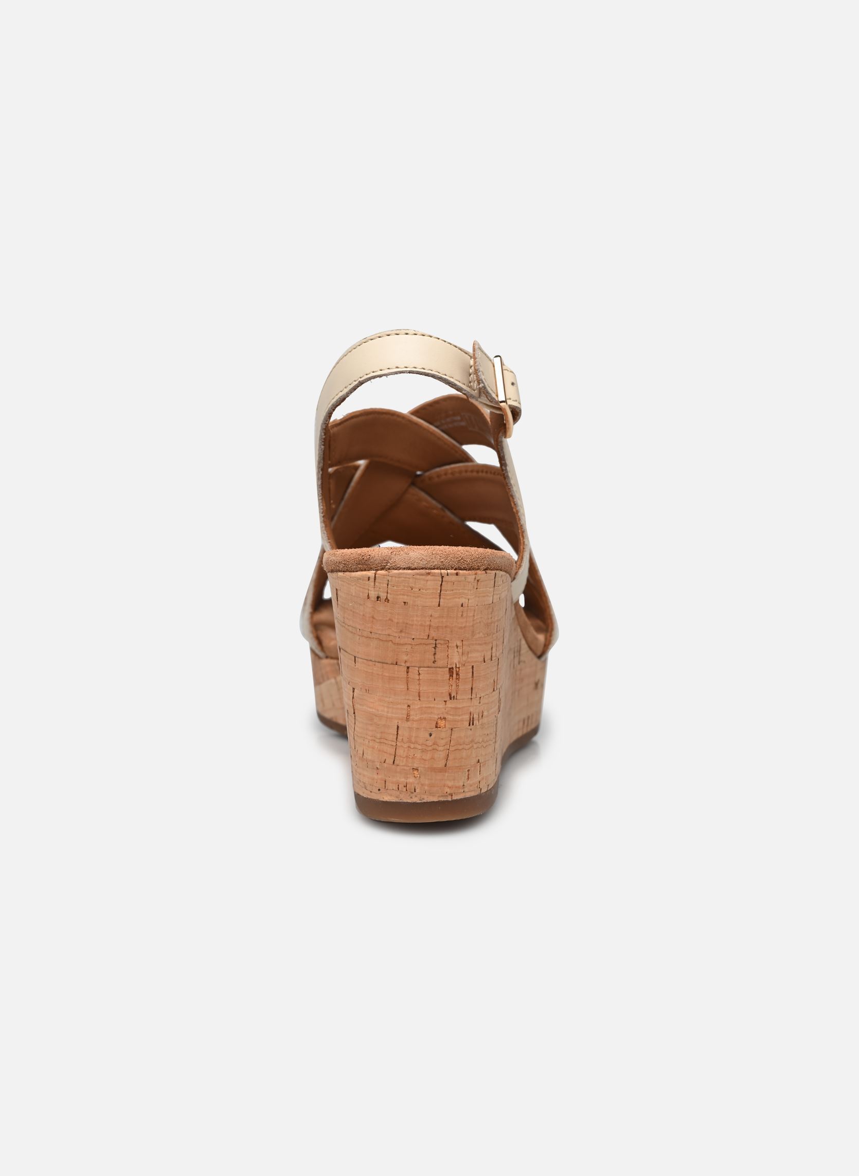 Keil- und Plateausandalen Sabina Sling damen beige Clarks Keil- und Plateausandalen Sabina Sling damen beige CREAM LEATHER