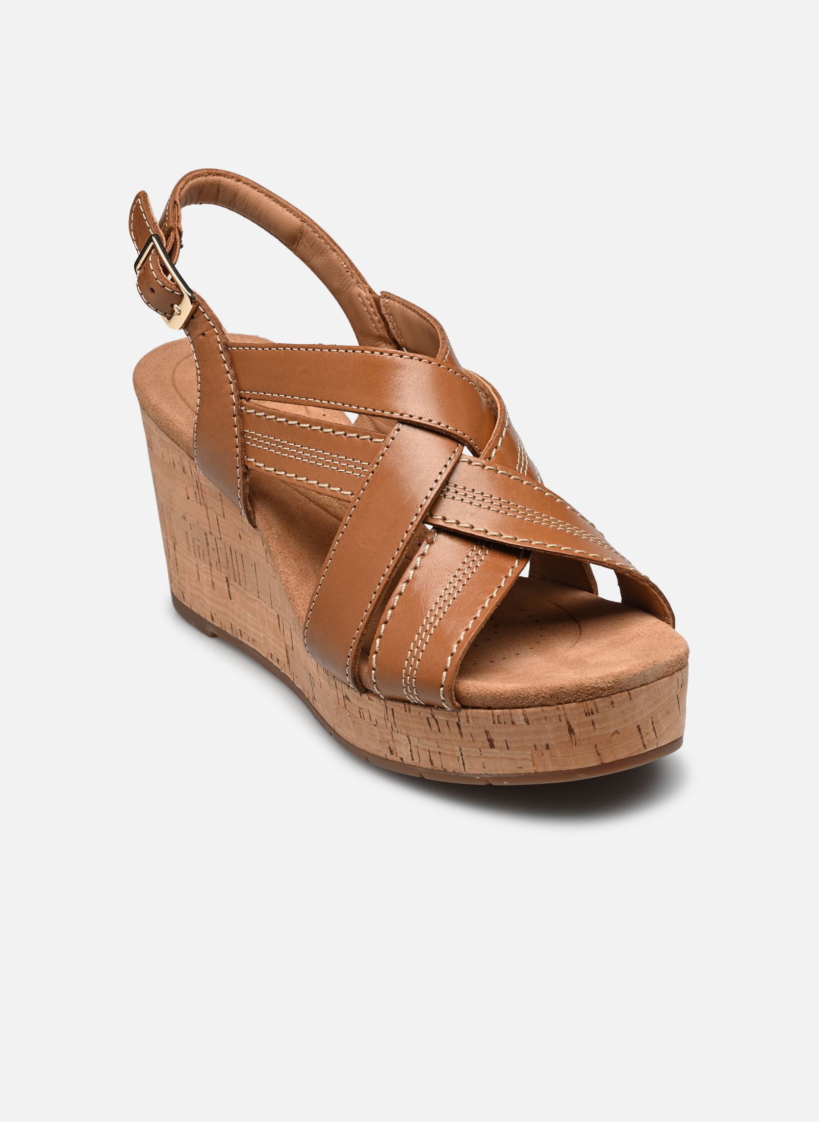 Sandales Clarks SABINA SLING TAN LEATHER - vue 3