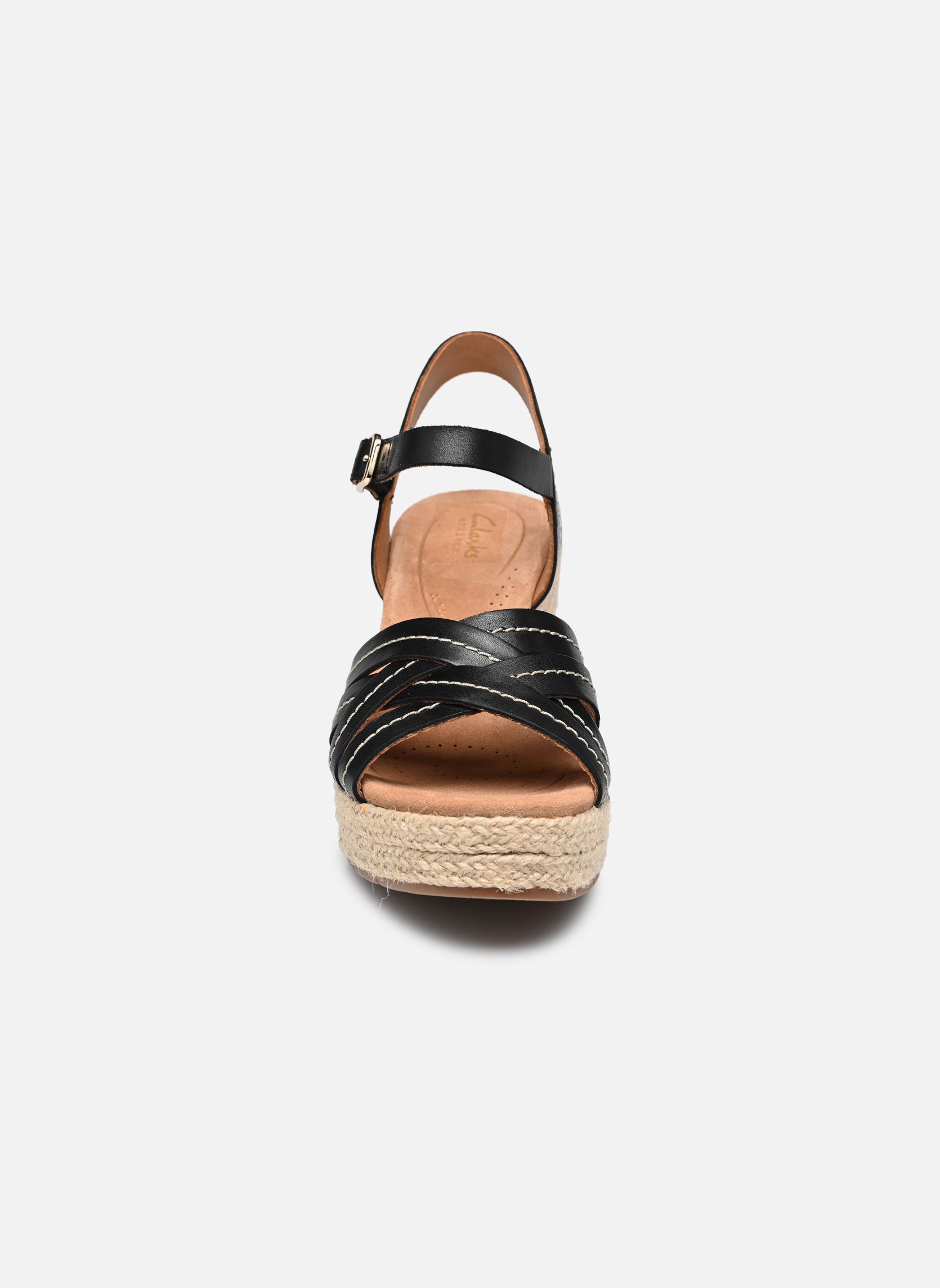 Sandales compensées et plateformes Sabina Strap femme noir Clarks Sandales compensées et plateformes Sabina Strap femme noir BLACK LEATHER