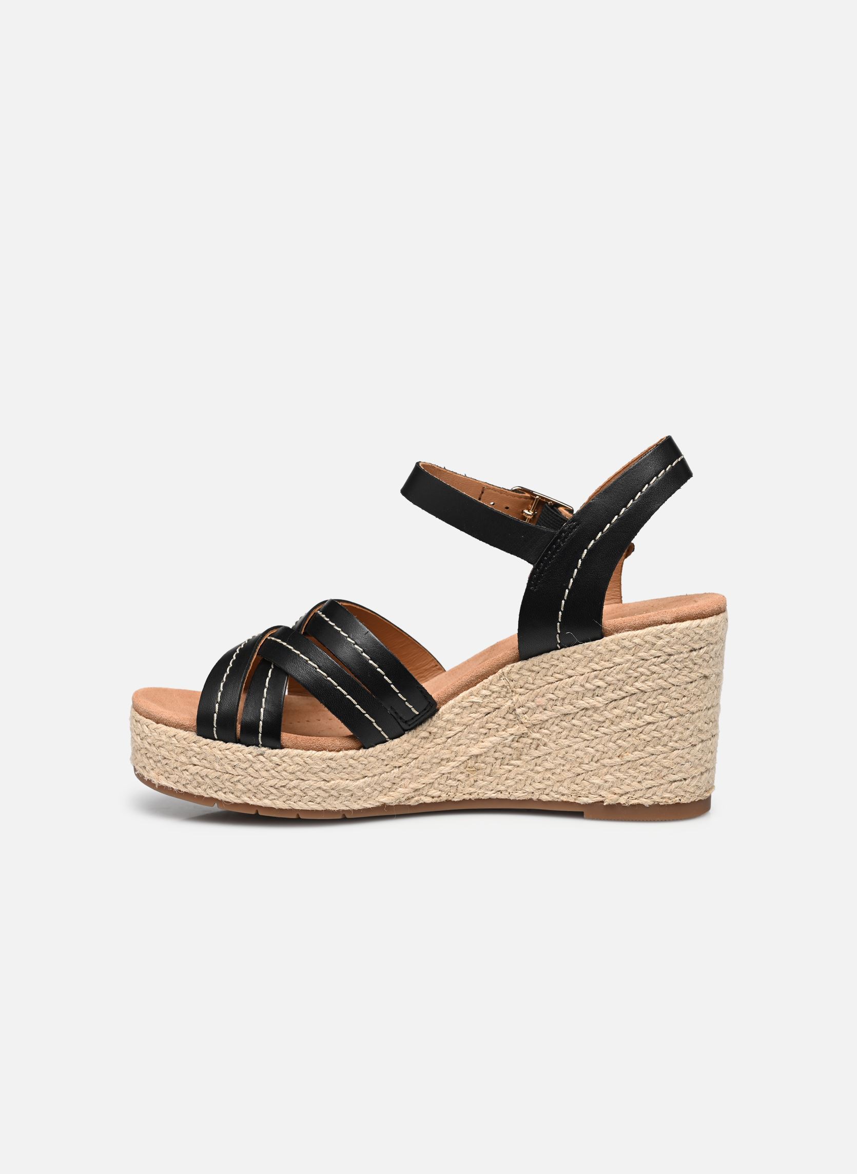 Sandales compensées et plateformes Sabina Strap femme noir Clarks Sandales compensées et plateformes Sabina Strap femme noir BLACK LEATHER