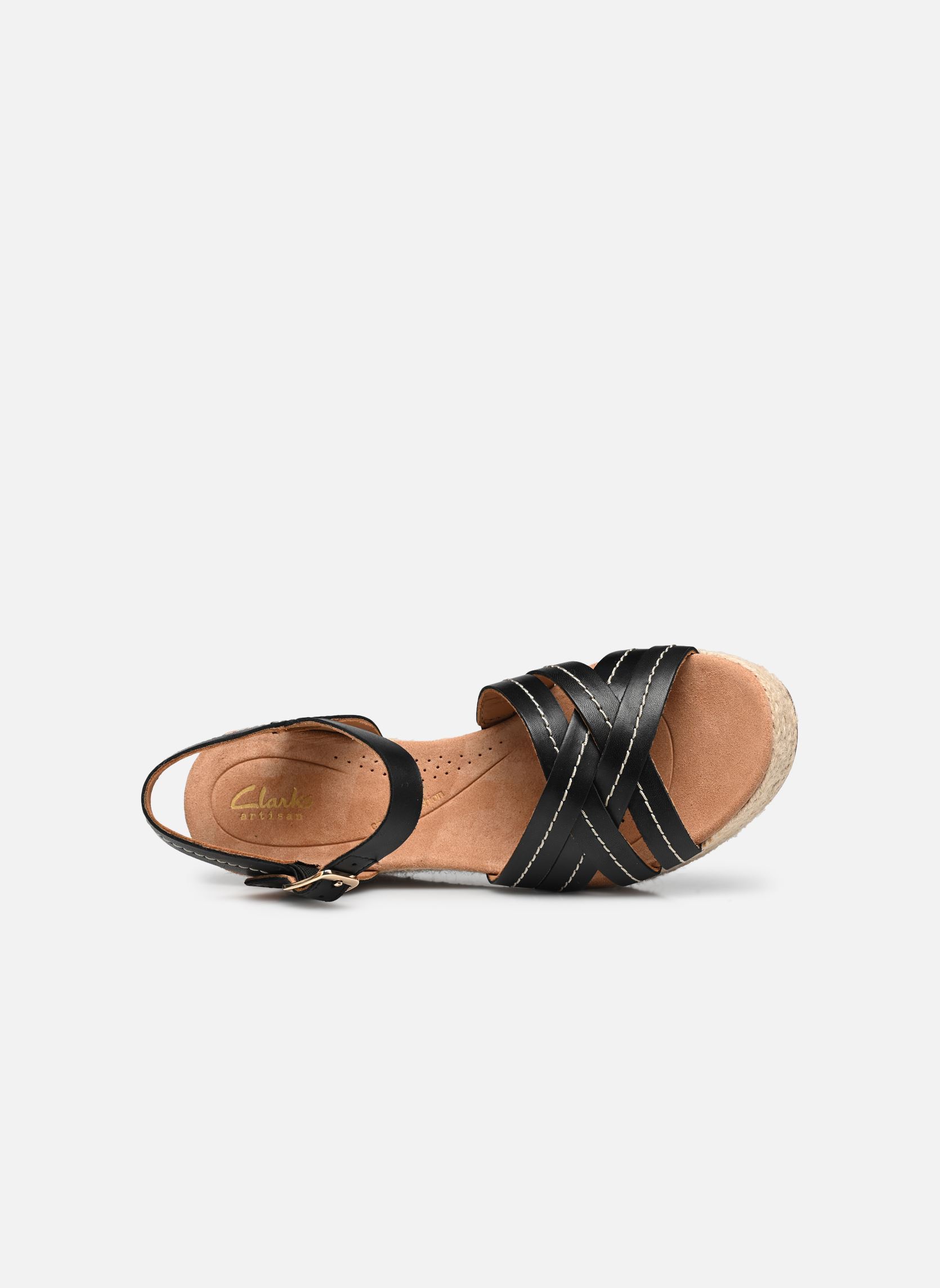 Sandales compensées et plateformes Sabina Strap femme noir Clarks Sandales compensées et plateformes Sabina Strap femme noir BLACK LEATHER