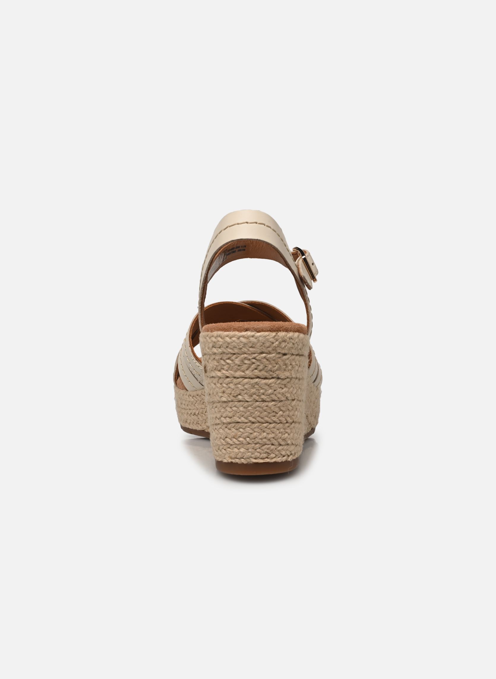 Sandali con zeppa e plateau Sabina Strap donna beige Clarks Sandali con zeppa e plateau Sabina Strap donna beige CREAM LEATHER