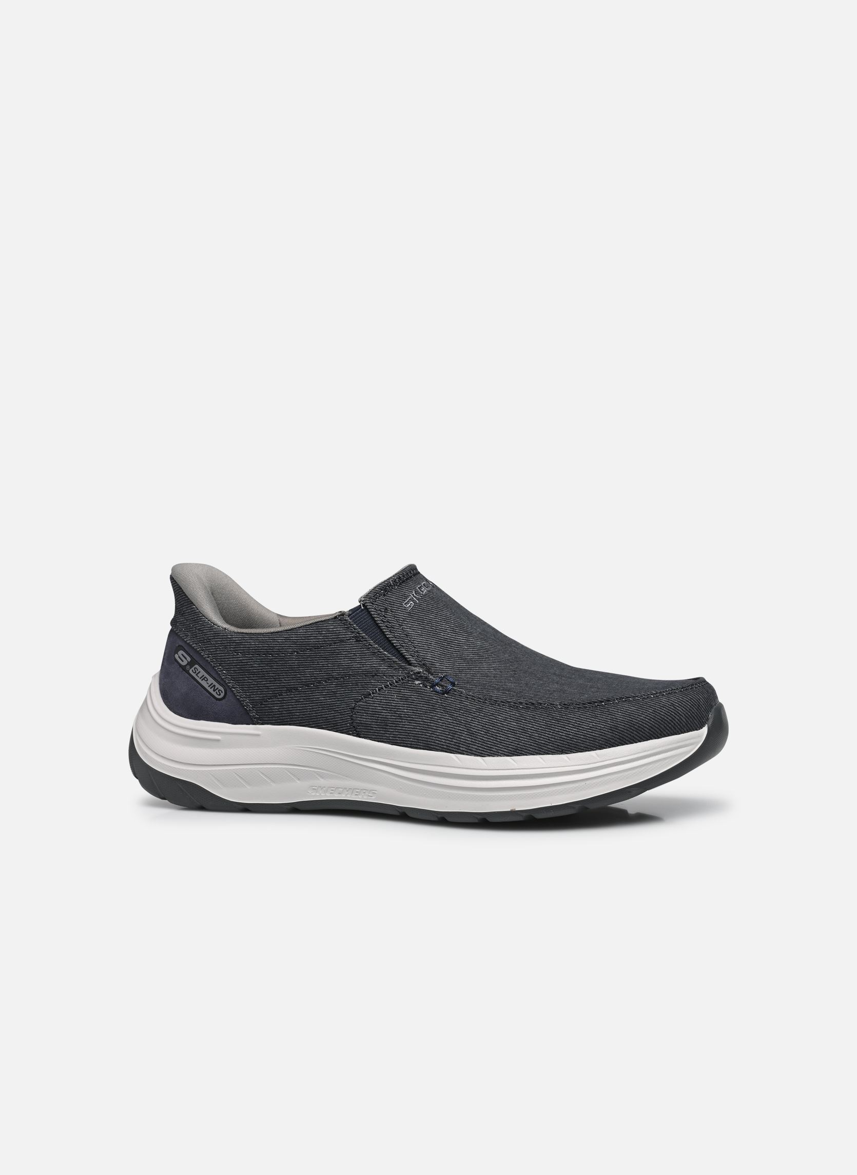 Baskets toile SLIP-INS Decklan homme bleu Skechers Baskets toile SLIP-INS Decklan homme bleu NVY