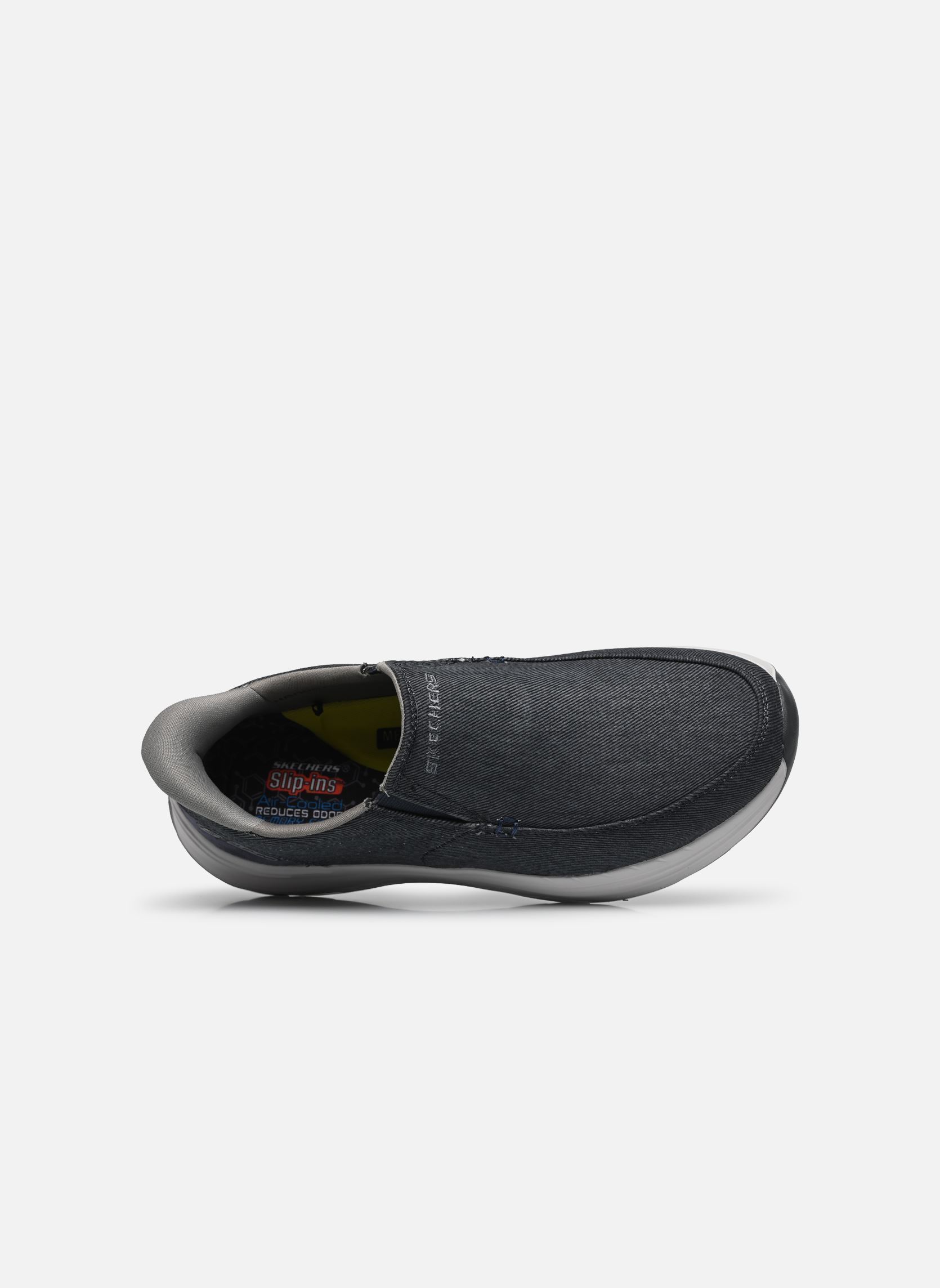 Baskets toile SLIP-INS Decklan homme bleu Skechers Baskets toile SLIP-INS Decklan homme bleu NVY