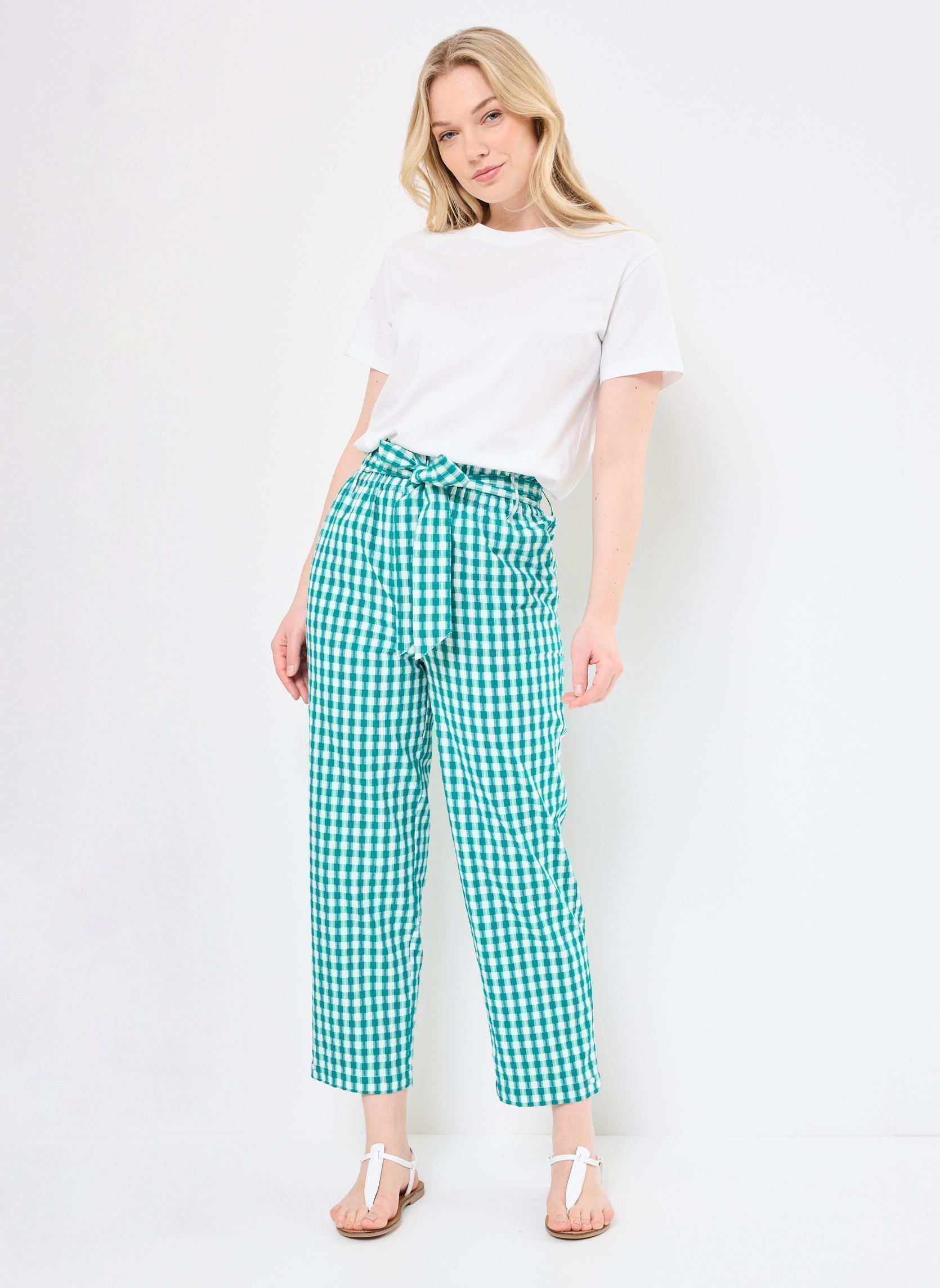 Pantalons droit PIERRE femme bleu Jolie Jolie Petite Mendigote Pantalons droit PIERRE femme bleu EMERAUDE