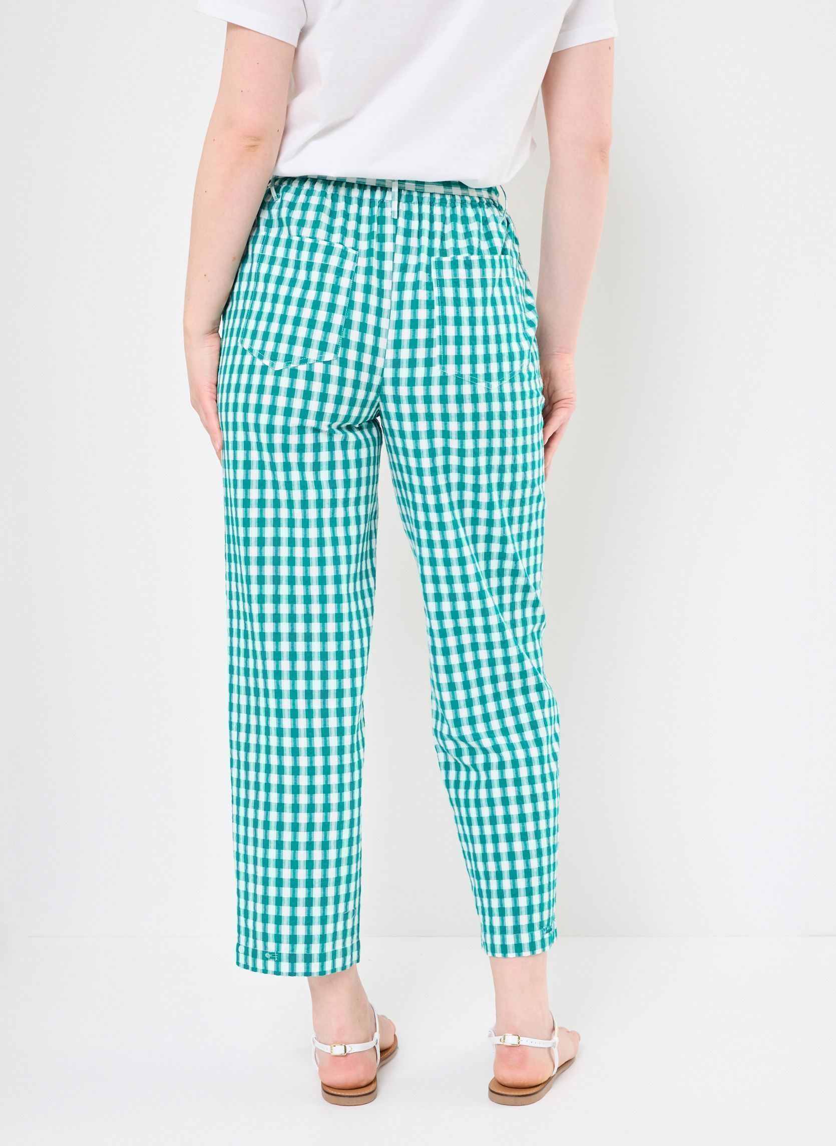Pantalons droit PIERRE femme bleu Jolie Jolie Petite Mendigote Pantalons droit PIERRE femme bleu EMERAUDE