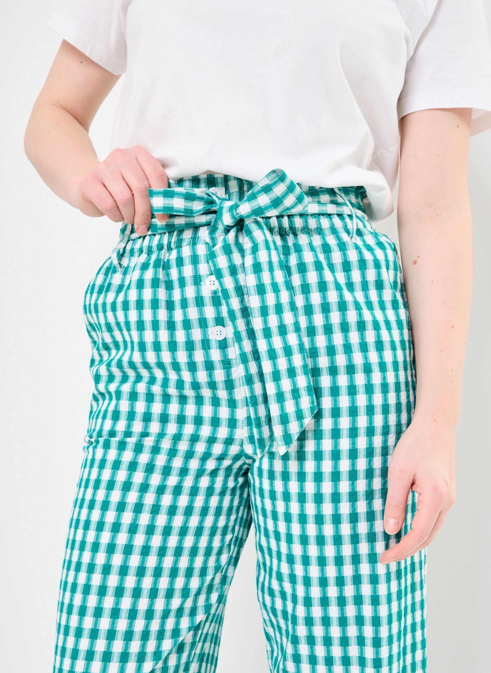 Pantalons droit PIERRE femme bleu Jolie Jolie Petite Mendigote Pantalons droit PIERRE femme bleu EMERAUDE