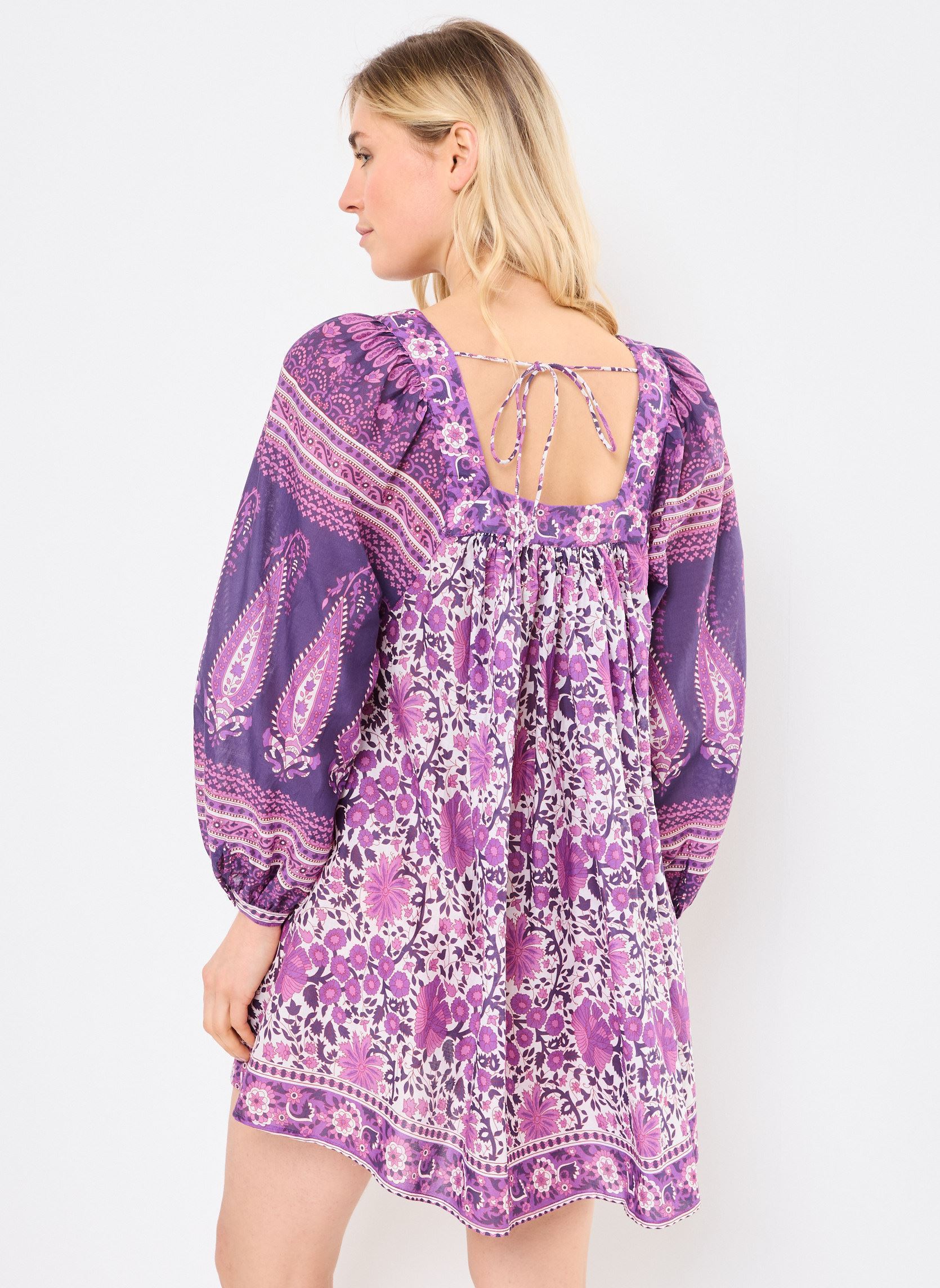 Kleider RABBA damen violett Jolie Jolie Petite Mendigote Kleider RABBA damen violett JACINTHE