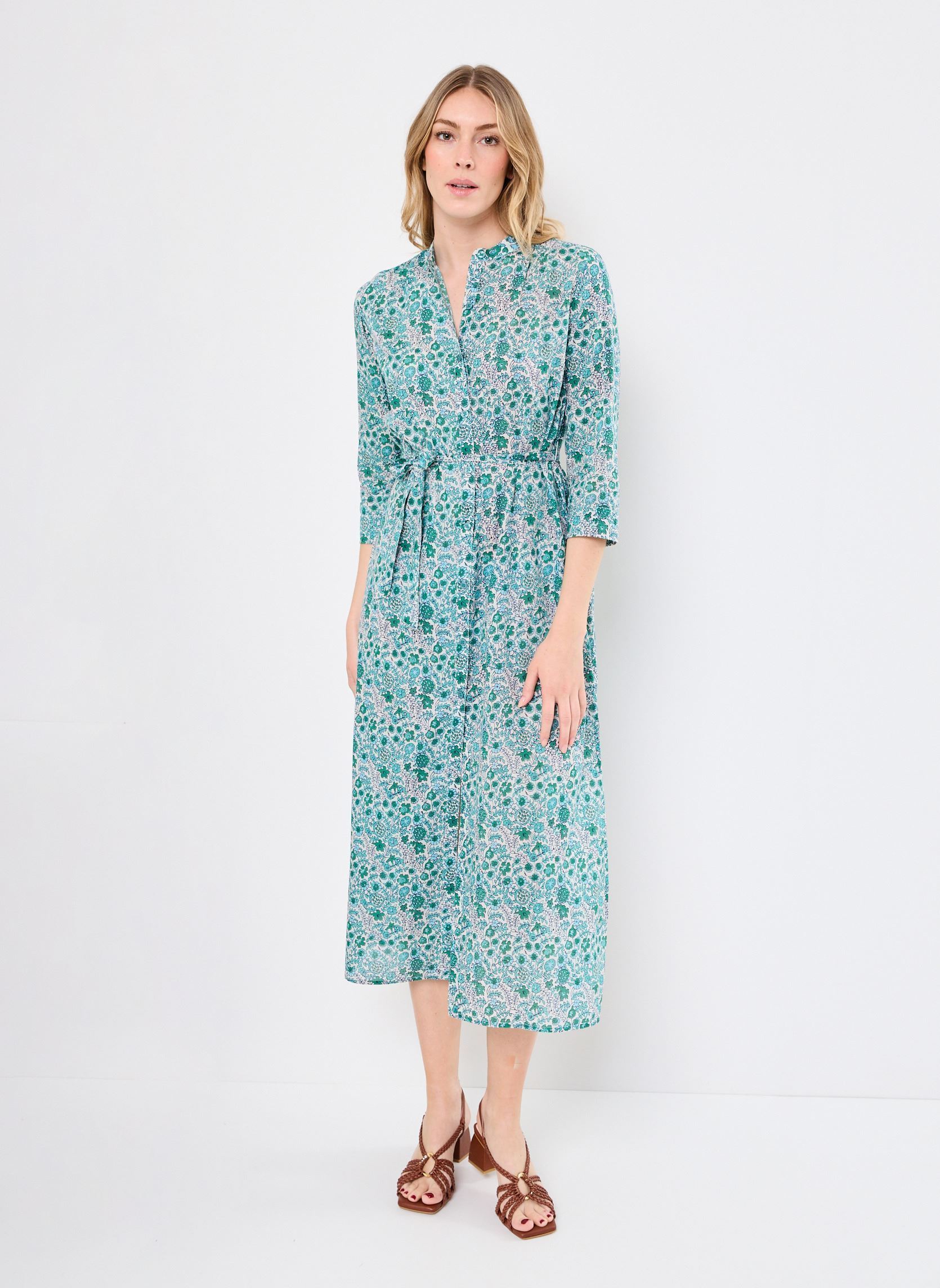 Lange Kleider RAMARA damen blau Jolie Jolie Petite Mendigote Lange Kleider RAMARA damen blau Emeraude
