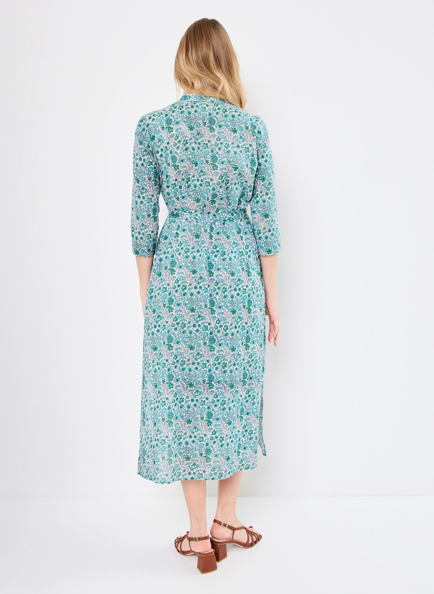 Lange Kleider RAMARA damen blau Jolie Jolie Petite Mendigote Lange Kleider RAMARA damen blau Emeraude