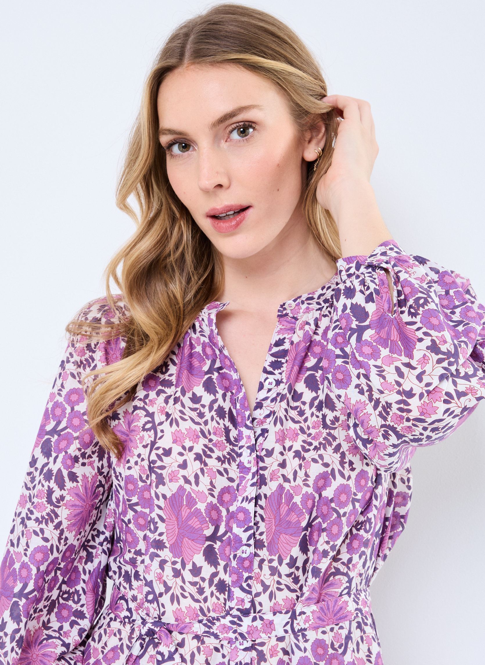 Robes longues RAMIRA femme violet Jolie Jolie Petite Mendigote Robes longues RAMIRA femme violet Jacinthe