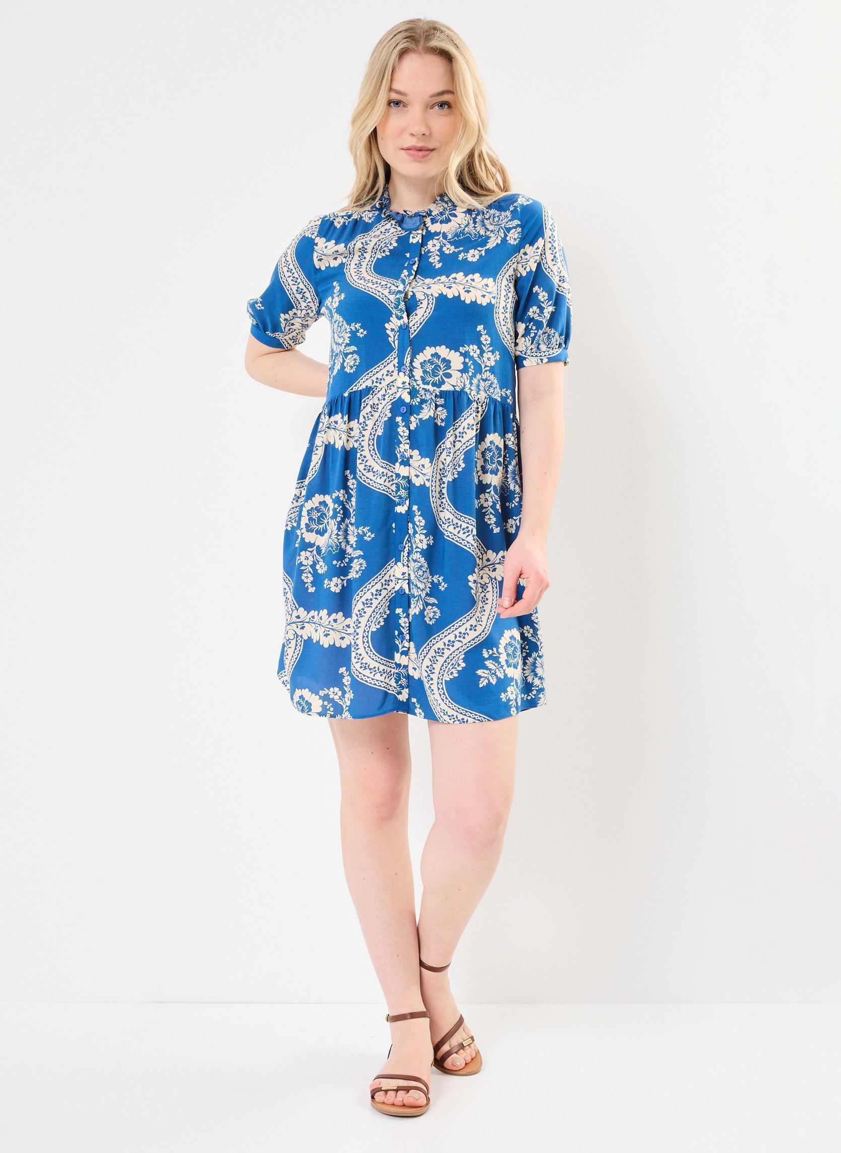Jurken ROBINE dames blauw Jolie Jolie Petite Mendigote Jurken ROBINE dames blauw Lac