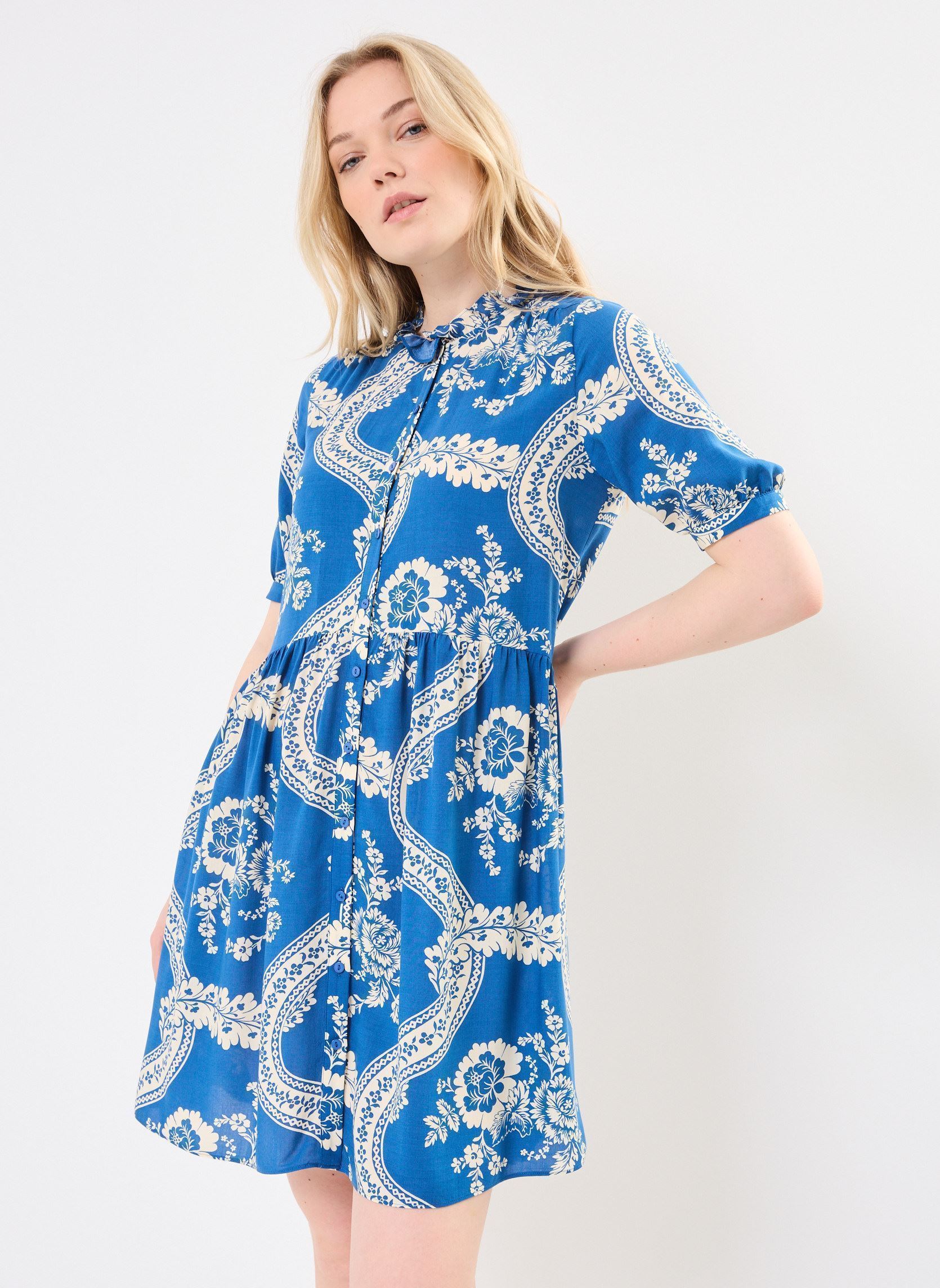 Jurken ROBINE dames blauw Jolie Jolie Petite Mendigote Jurken ROBINE dames blauw Lac
