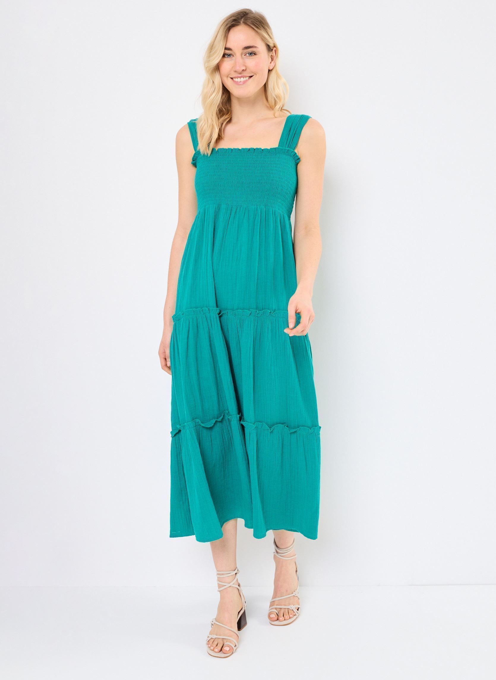 Robes longues RON femme bleu Jolie Jolie Petite Mendigote Robes longues RON femme bleu EMERAUDE