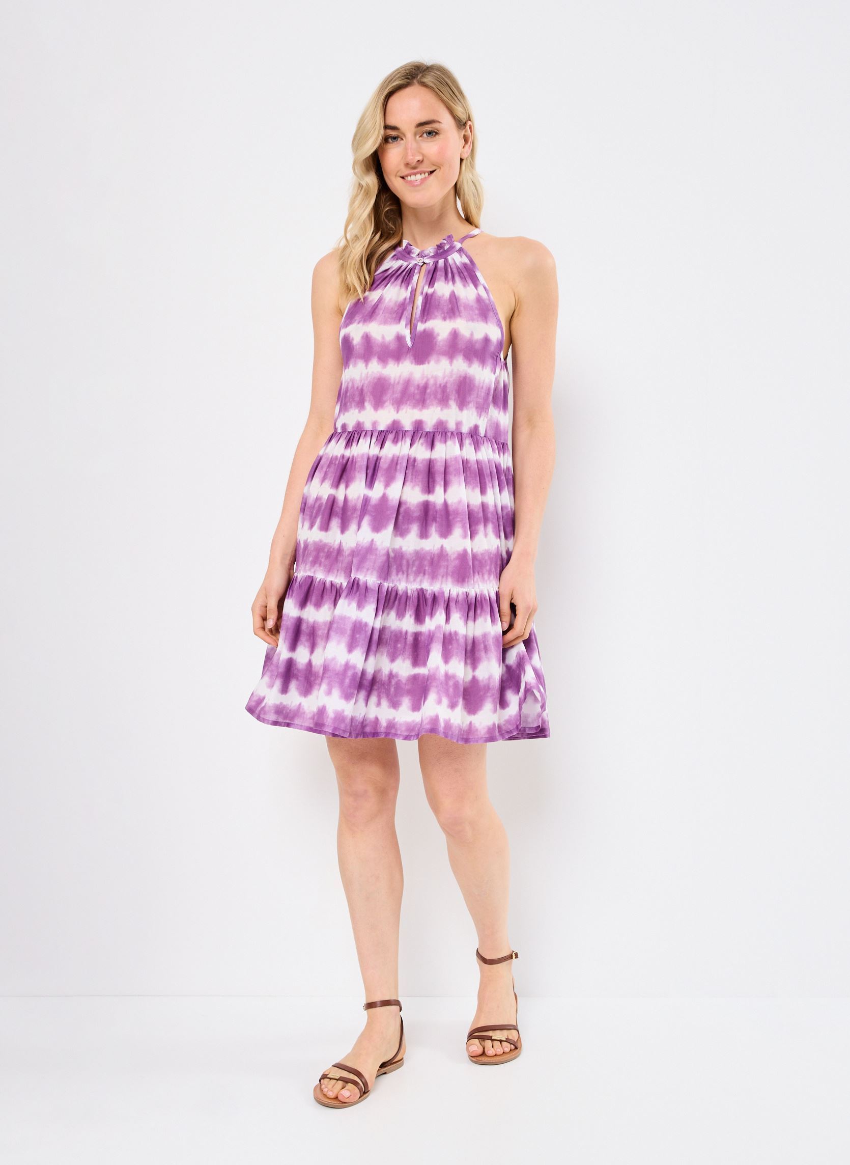 Kleider ROSA damen violett Jolie Jolie Petite Mendigote Kleider ROSA damen violett Jacinthe
