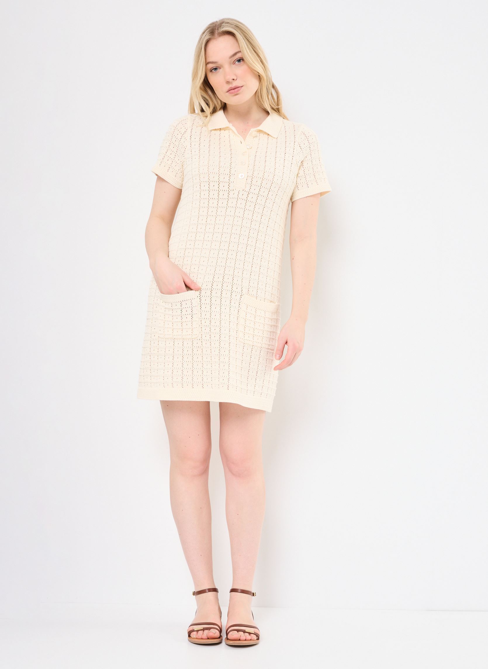 Kleider ROUX damen weiß Jolie Jolie Petite Mendigote Kleider ROUX damen weiß Ecru