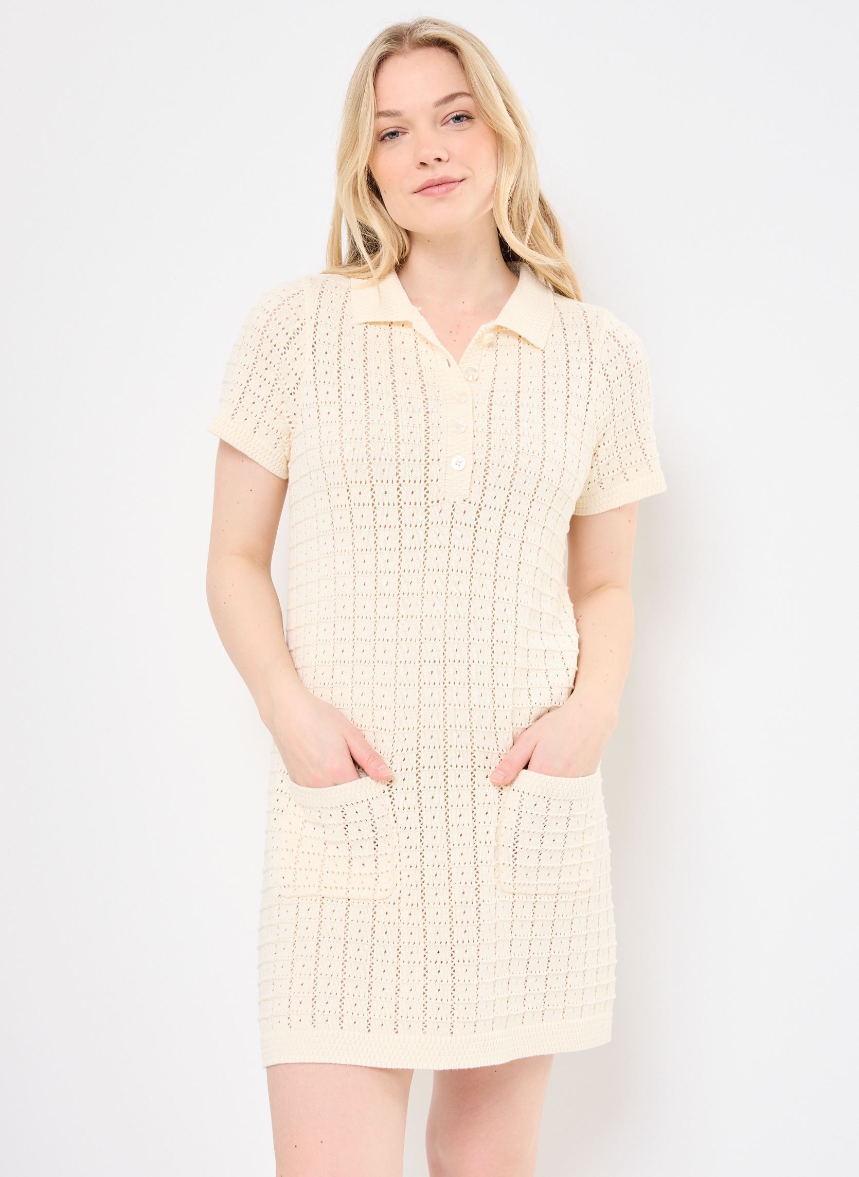 Kleider ROUX damen weiß Jolie Jolie Petite Mendigote Kleider ROUX damen weiß Ecru