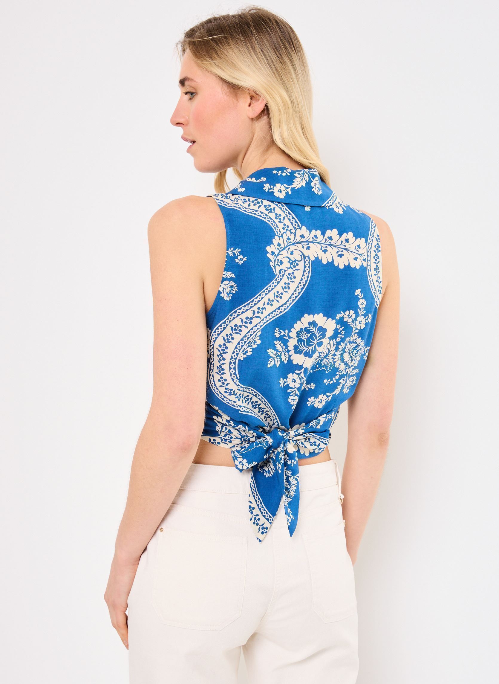 Jolie Jolie Petite Mendigote Tops Top TABASCO femme bleu