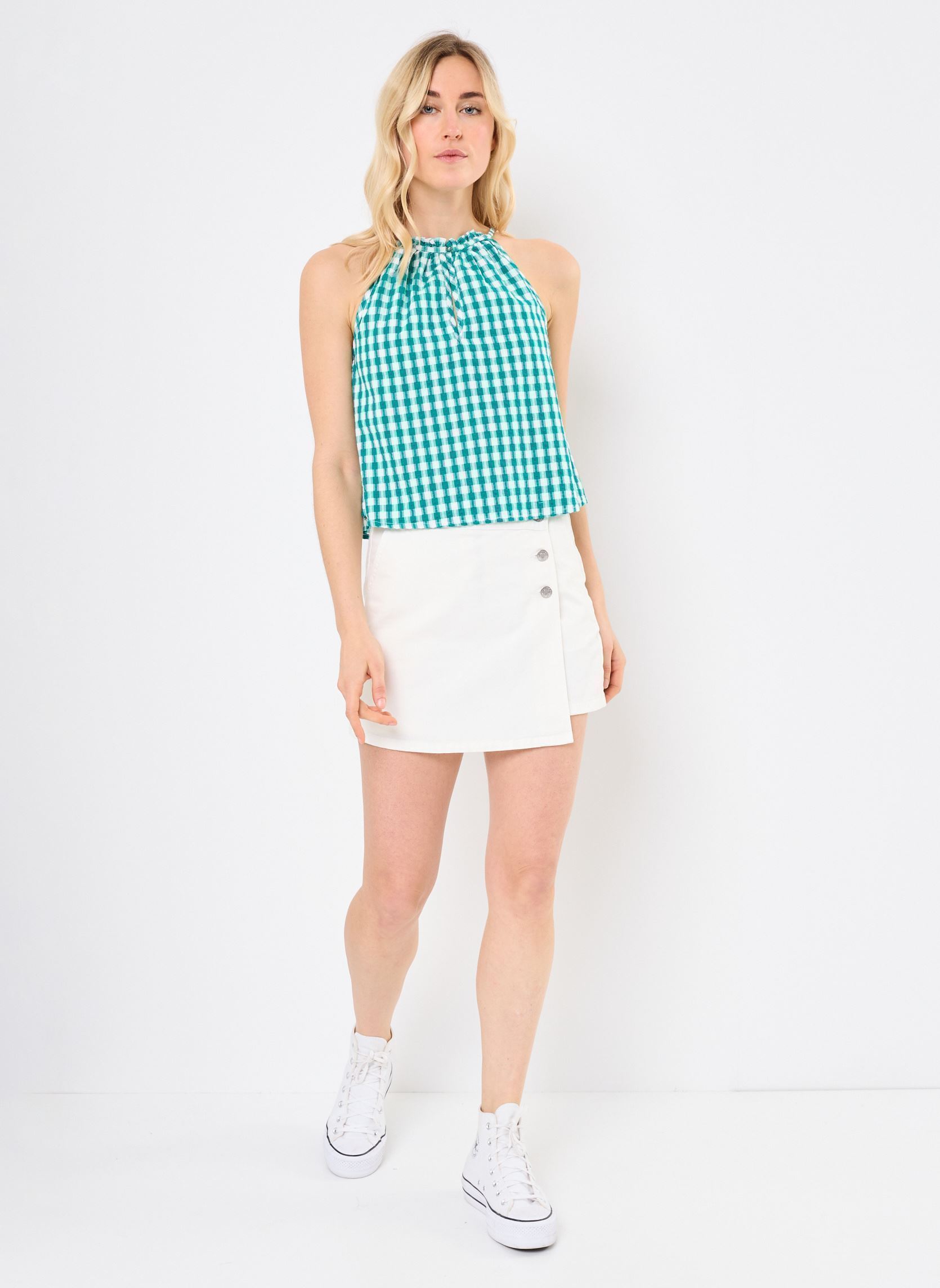 Tops TUTY femme bleu Jolie Jolie Petite Mendigote Tops TUTY femme bleu EMERAUDE