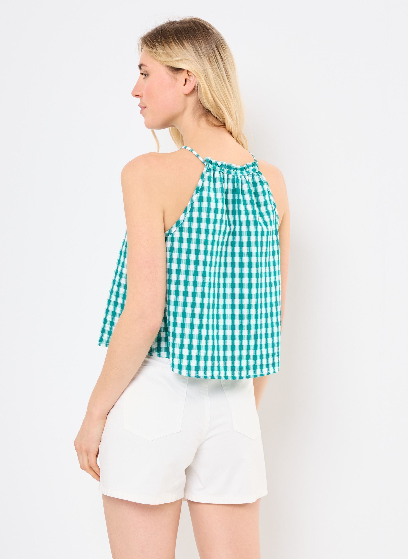 Tops TUTY femme bleu Jolie Jolie Petite Mendigote Tops TUTY femme bleu EMERAUDE