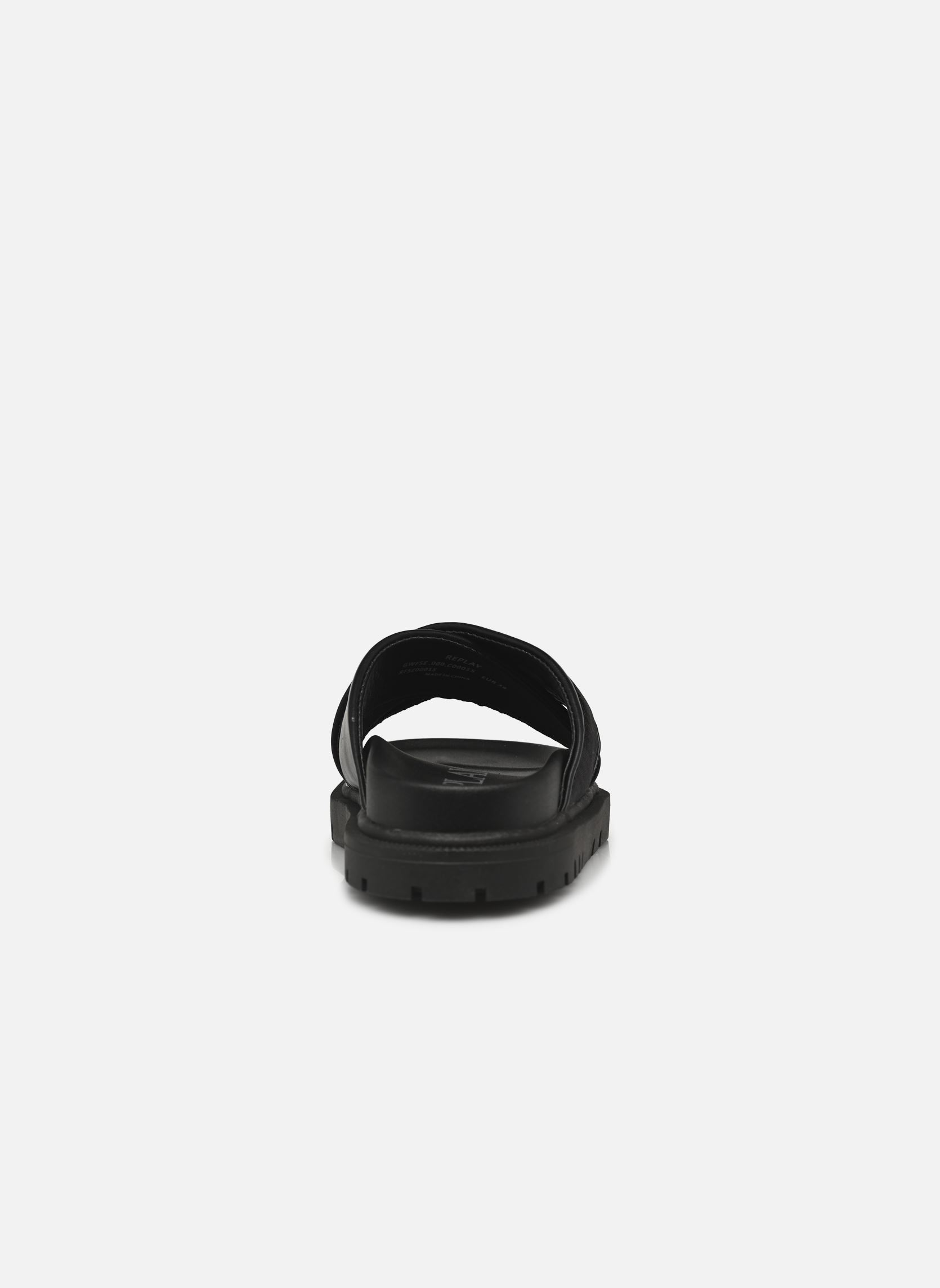 Sandales plates Dopen femme noir Replay Sandales plates Dopen femme noir Black