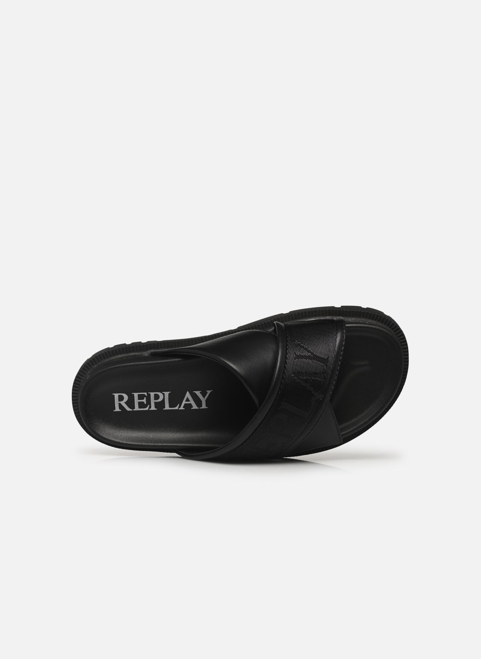 Sandales plates Dopen femme noir Replay Sandales plates Dopen femme noir Black