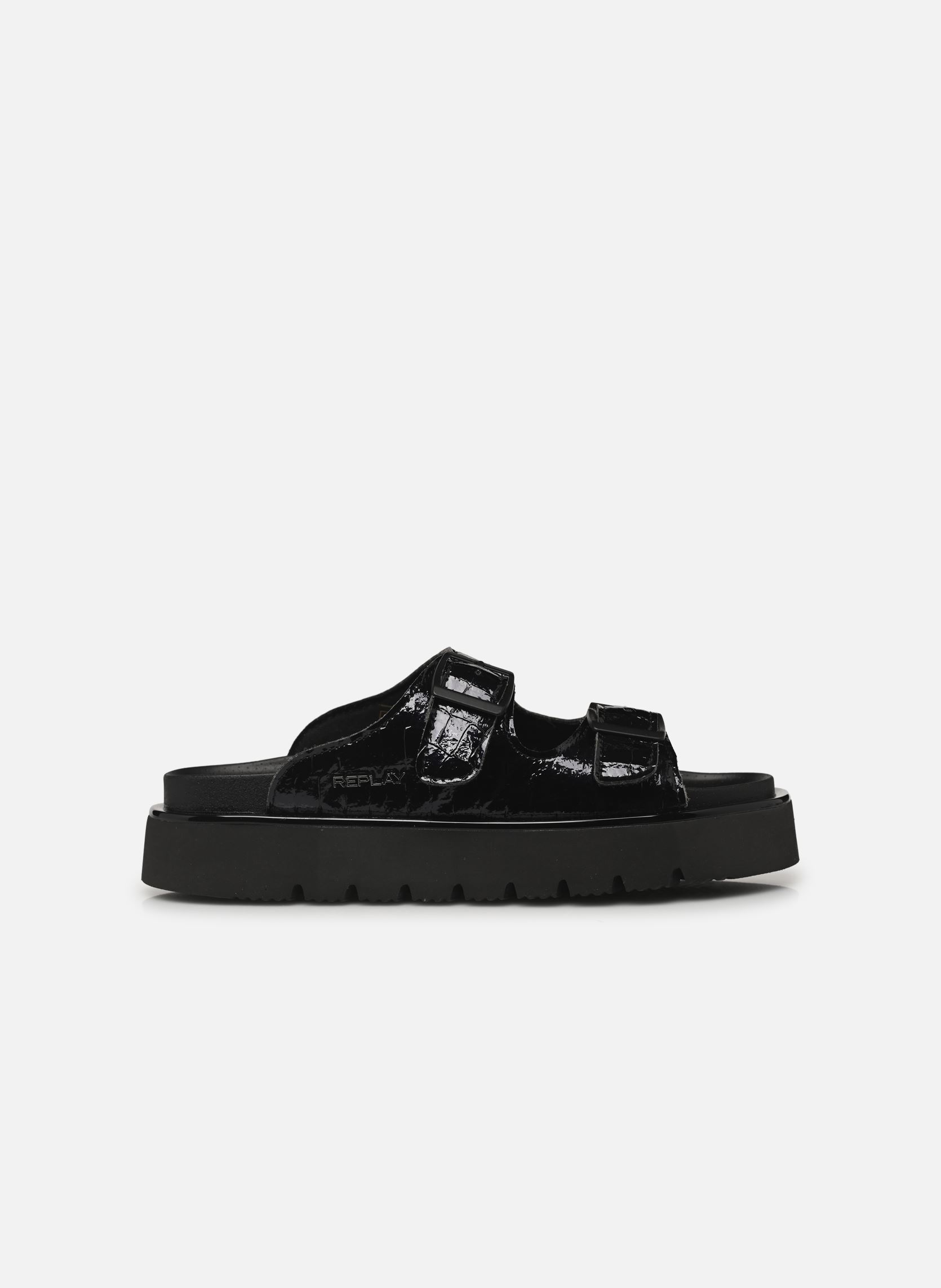 Flache Sandalen Dot damen schwarz Replay Flache Sandalen Dot damen schwarz BLACK