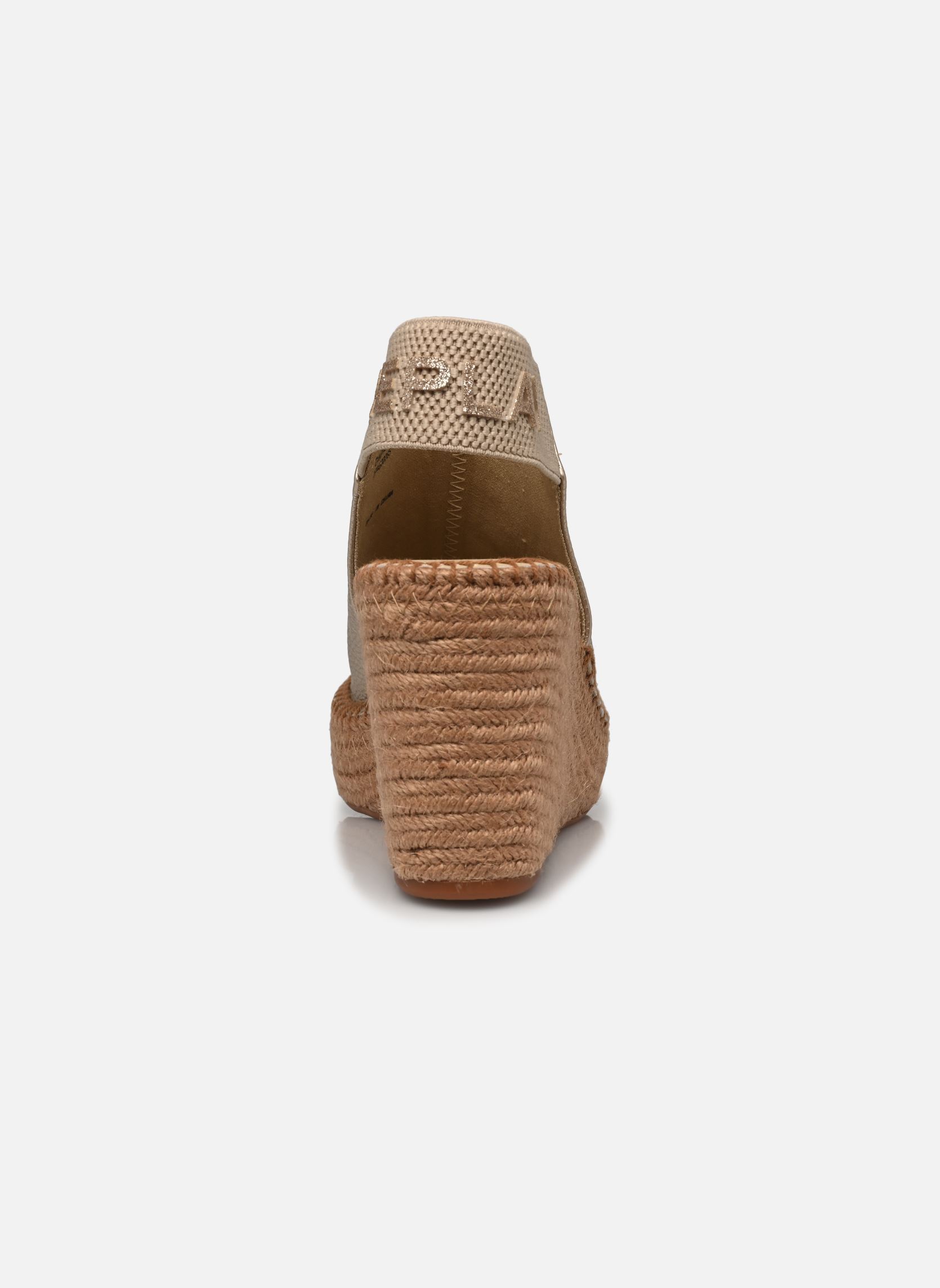 Espadrillas con zeppa e plateau Dull donna oro e bronzo Replay Espadrillas con zeppa e plateau Dull donna oro e bronzo PLATIN