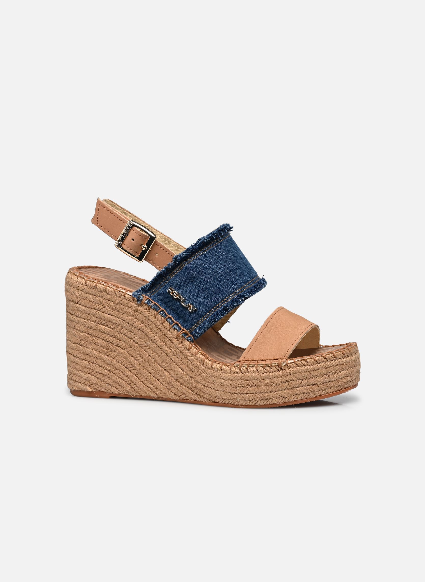 Keil- und Plateau-Espadrilles Douve damen blau Replay Keil- und Plateau-Espadrilles Douve damen blau DENIM