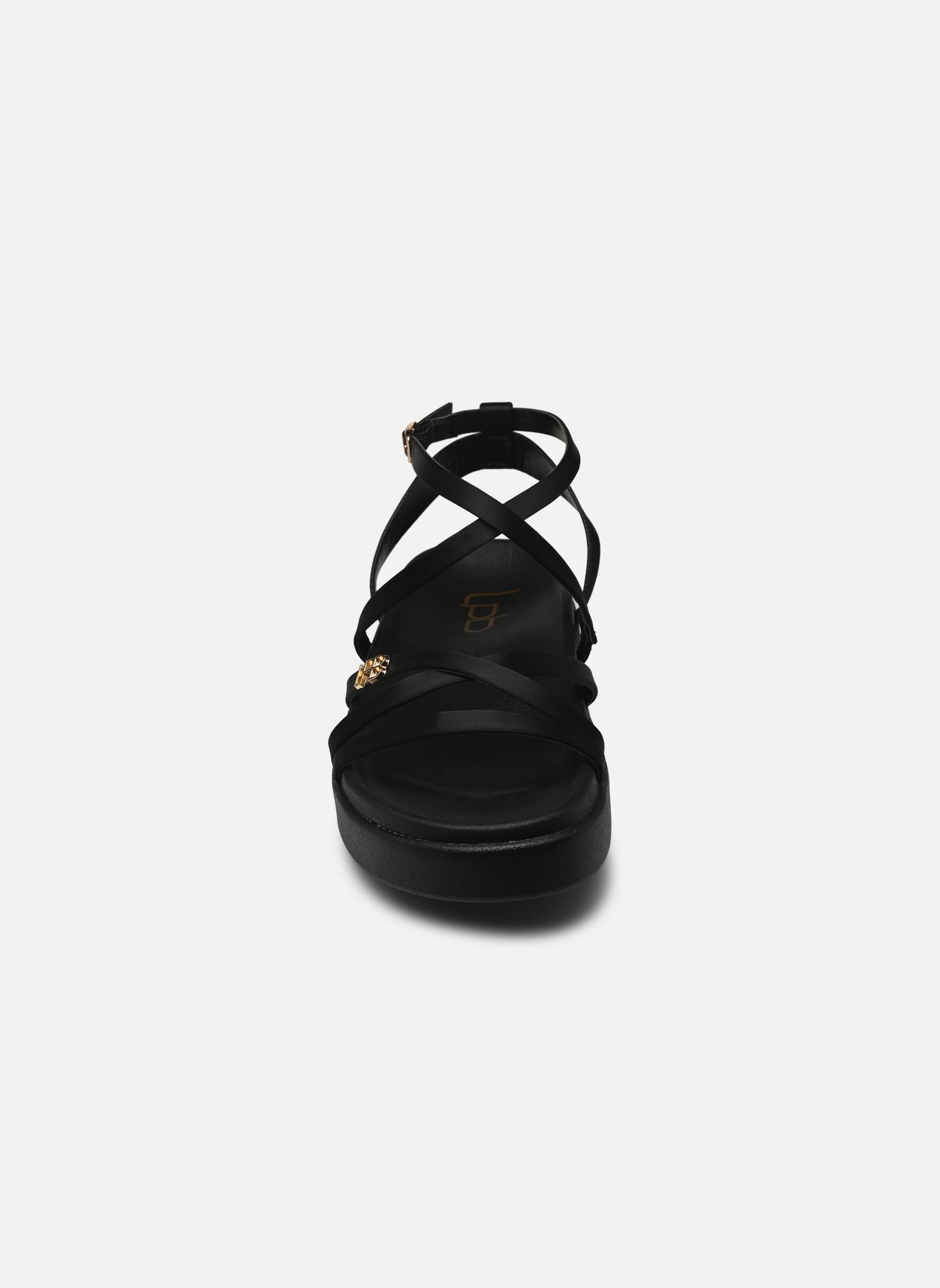 Flache Sandalen LEZINE damen schwarz LPB -LES PETITES BOMBES Flache Sandalen LEZINE damen schwarz Noir Satin