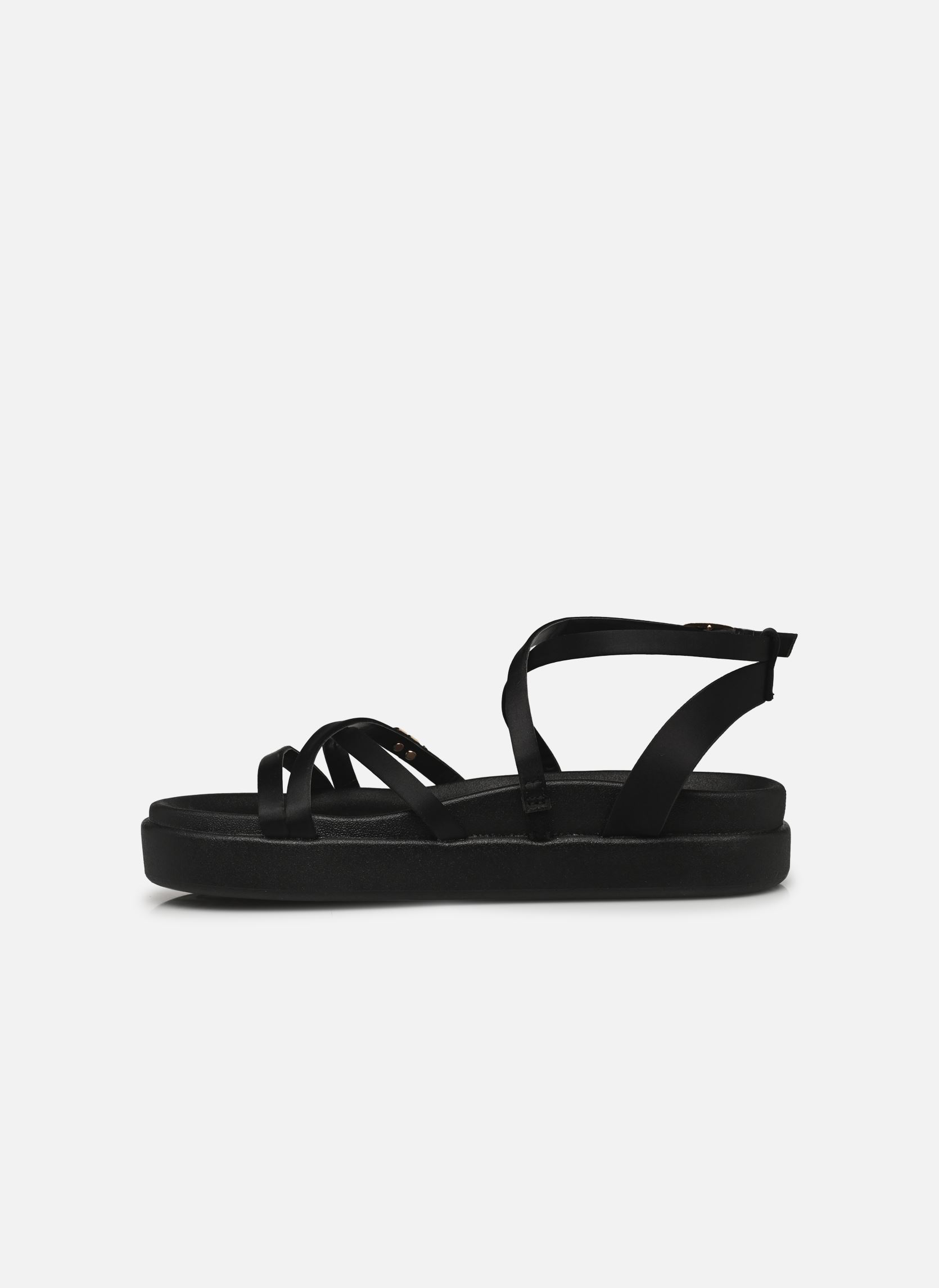Flache Sandalen LEZINE damen schwarz LPB -LES PETITES BOMBES Flache Sandalen LEZINE damen schwarz Noir Satin