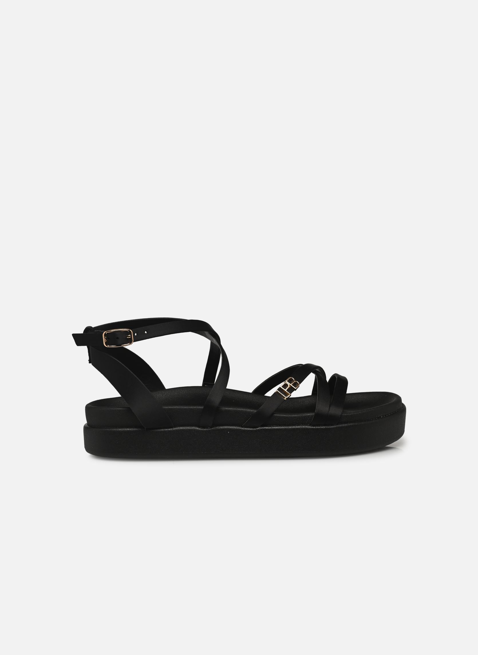 Flache Sandalen LEZINE damen schwarz LPB -LES PETITES BOMBES Flache Sandalen LEZINE damen schwarz Noir Satin