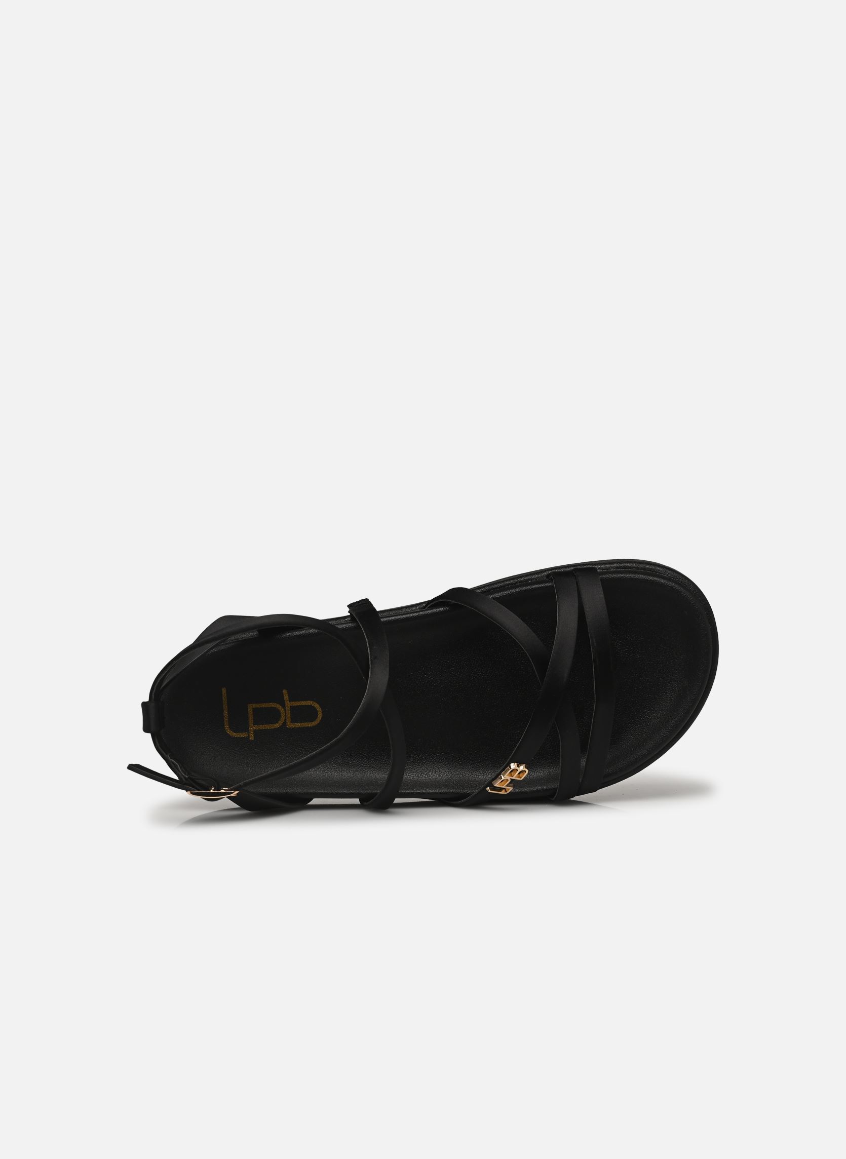 Flache Sandalen LEZINE damen schwarz LPB -LES PETITES BOMBES Flache Sandalen LEZINE damen schwarz Noir Satin