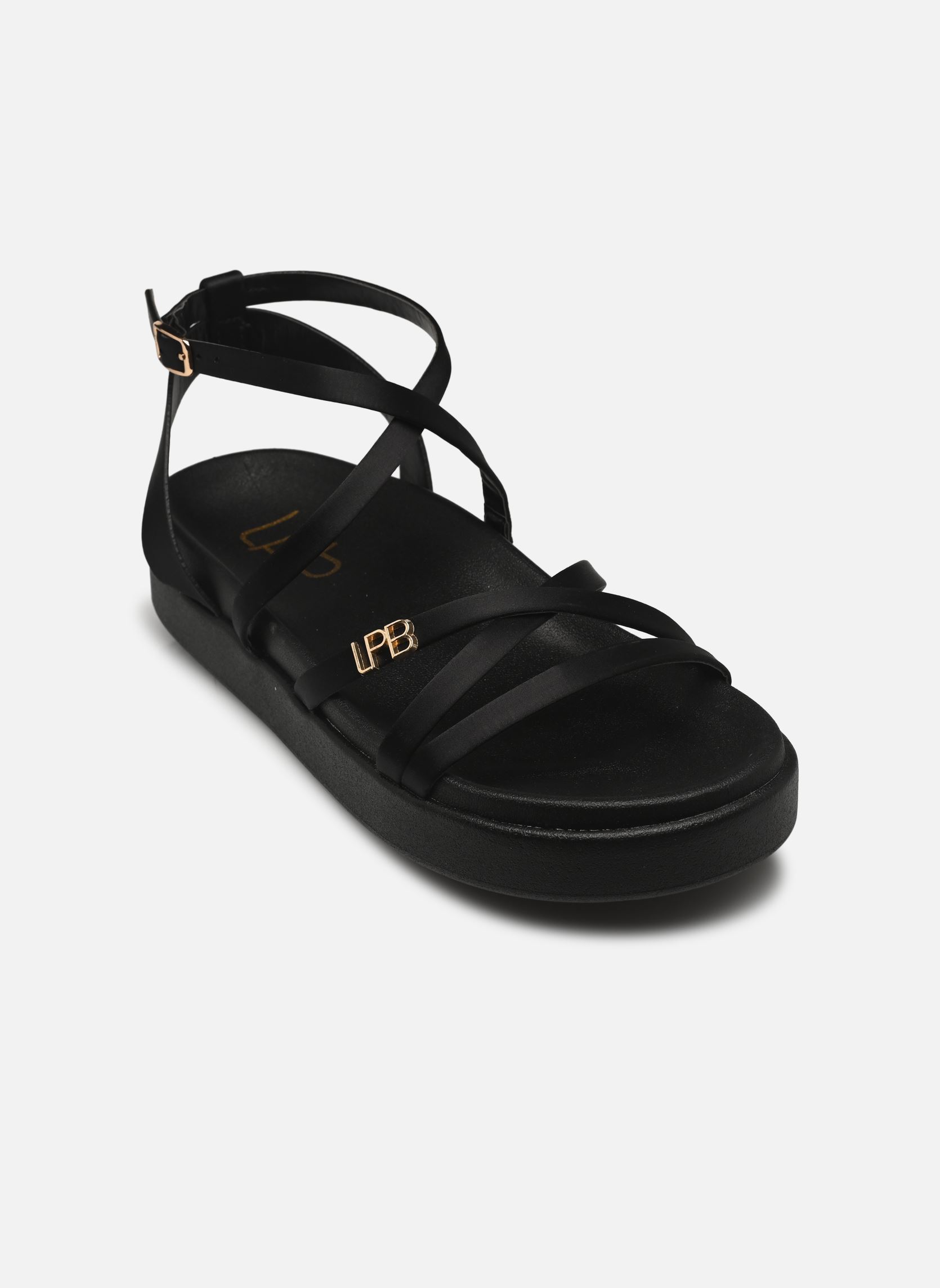 Flache Sandalen LEZINE damen schwarz LPB -LES PETITES BOMBES Flache Sandalen LEZINE damen schwarz Noir Satin