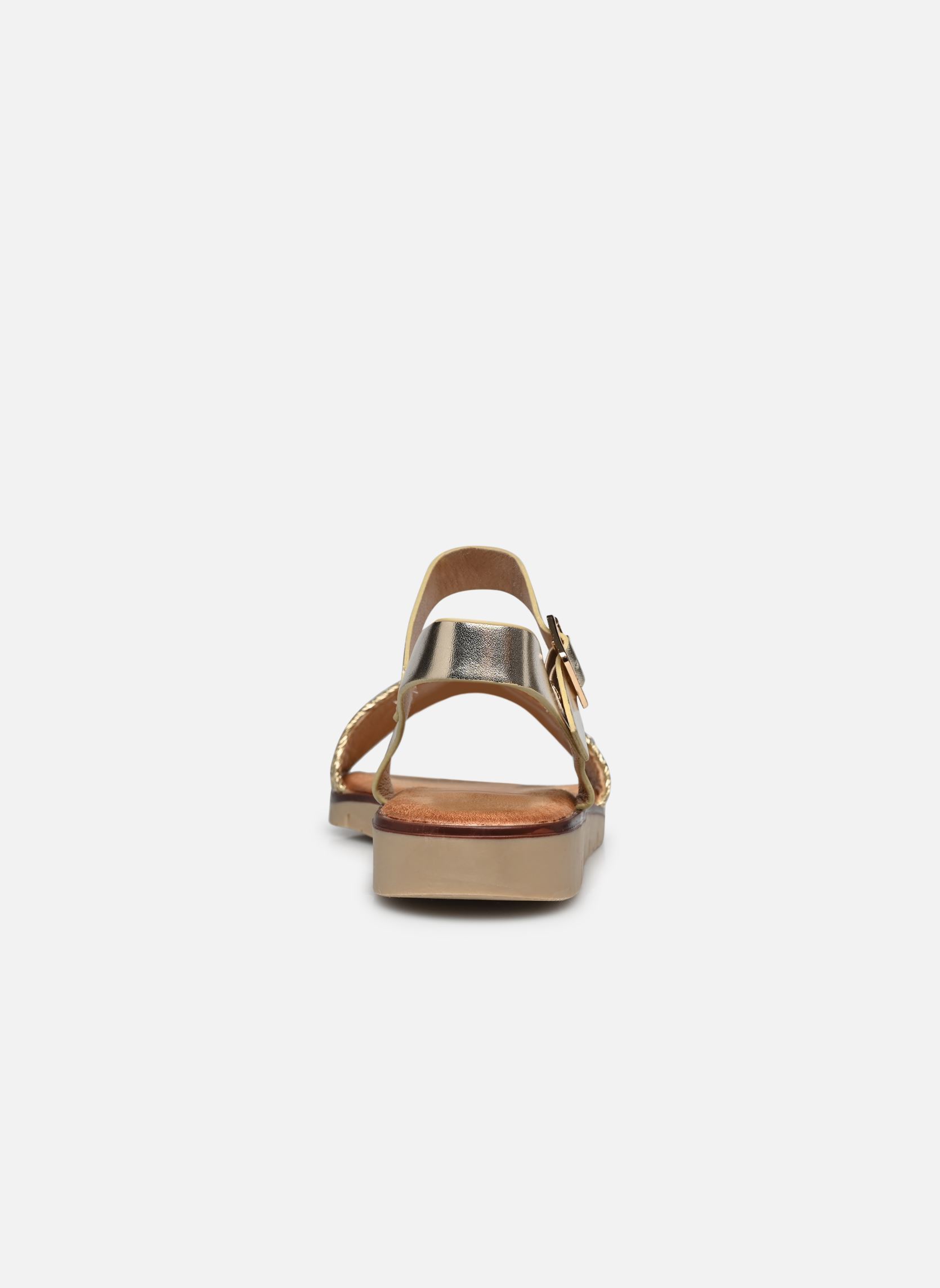 Platte sandalen LEONIE dames goud en brons LPB -LES PETITES BOMBES Platte sandalen LEONIE dames goud en brons Or