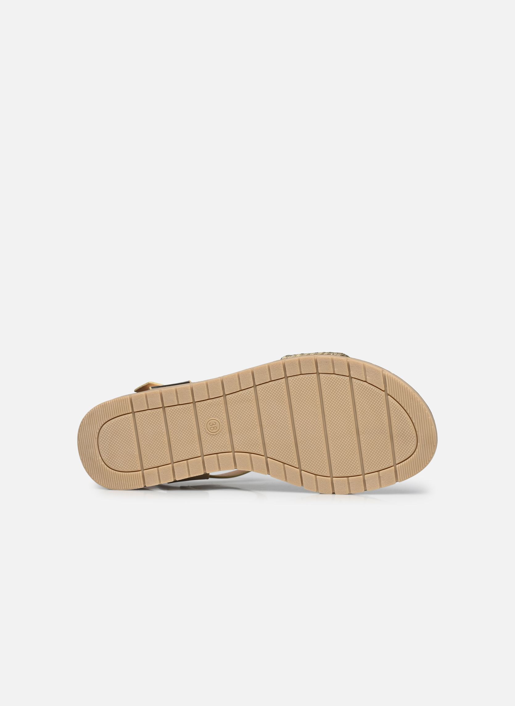 Platte sandalen LEONIE dames goud en brons LPB -LES PETITES BOMBES Platte sandalen LEONIE dames goud en brons Or