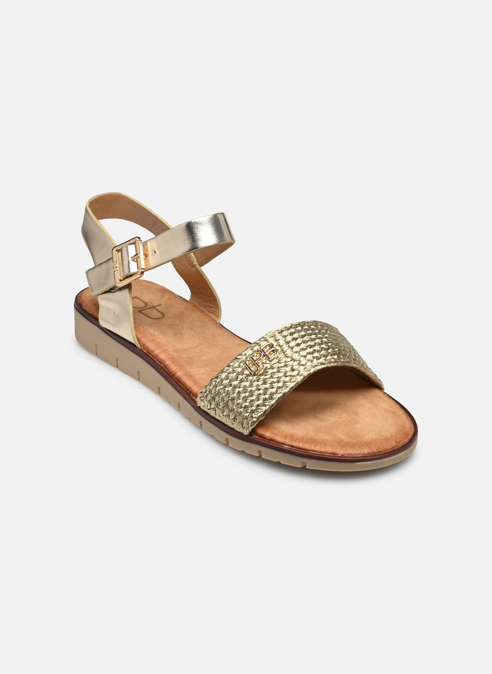 Platte sandalen LEONIE dames goud en brons LPB -LES PETITES BOMBES Platte sandalen LEONIE dames goud en brons Or