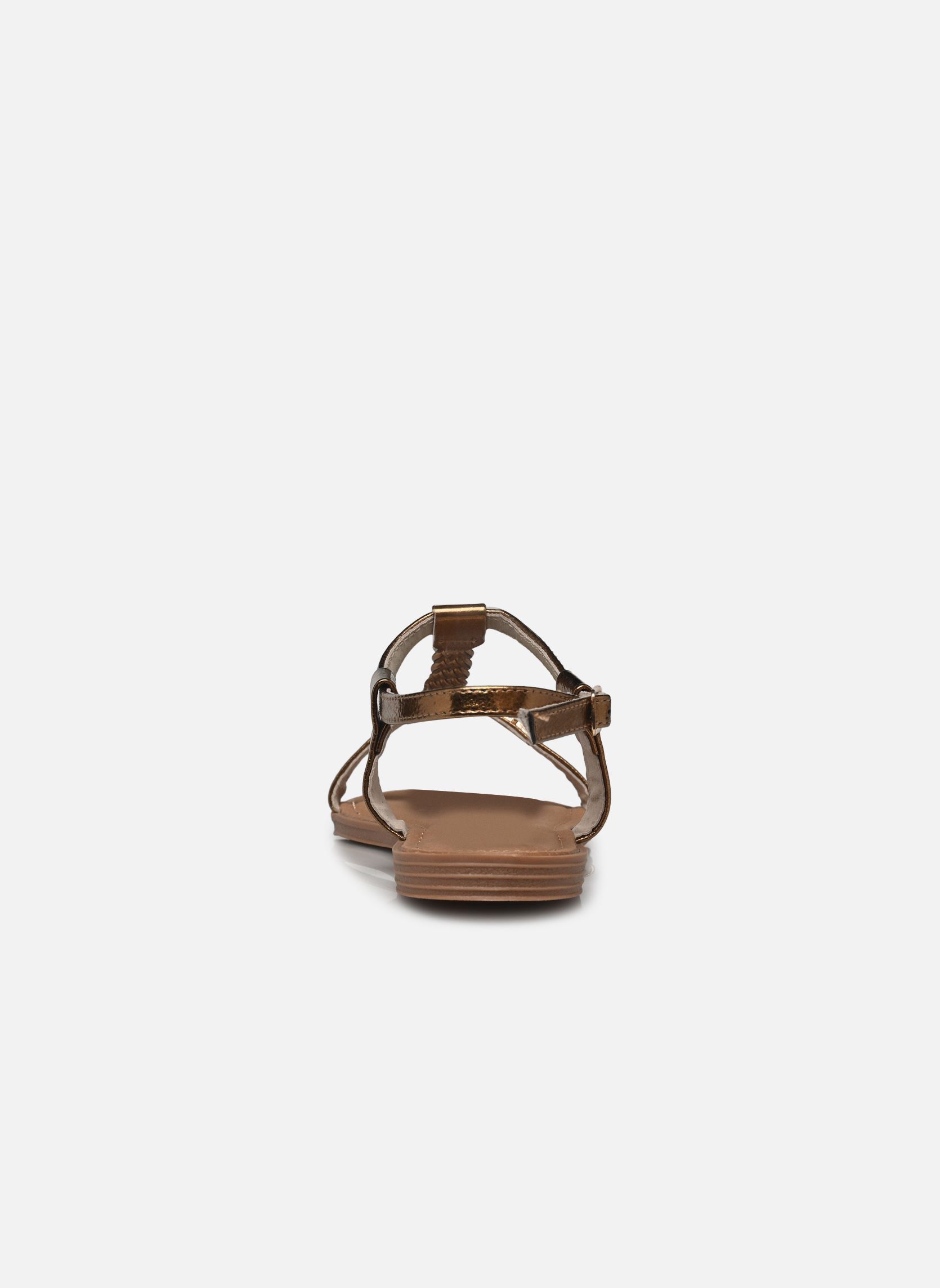 Sandales plates LIE femme or et bronze LPB -LES PETITES BOMBES Sandales plates LIE femme or et bronze Bronze Metal