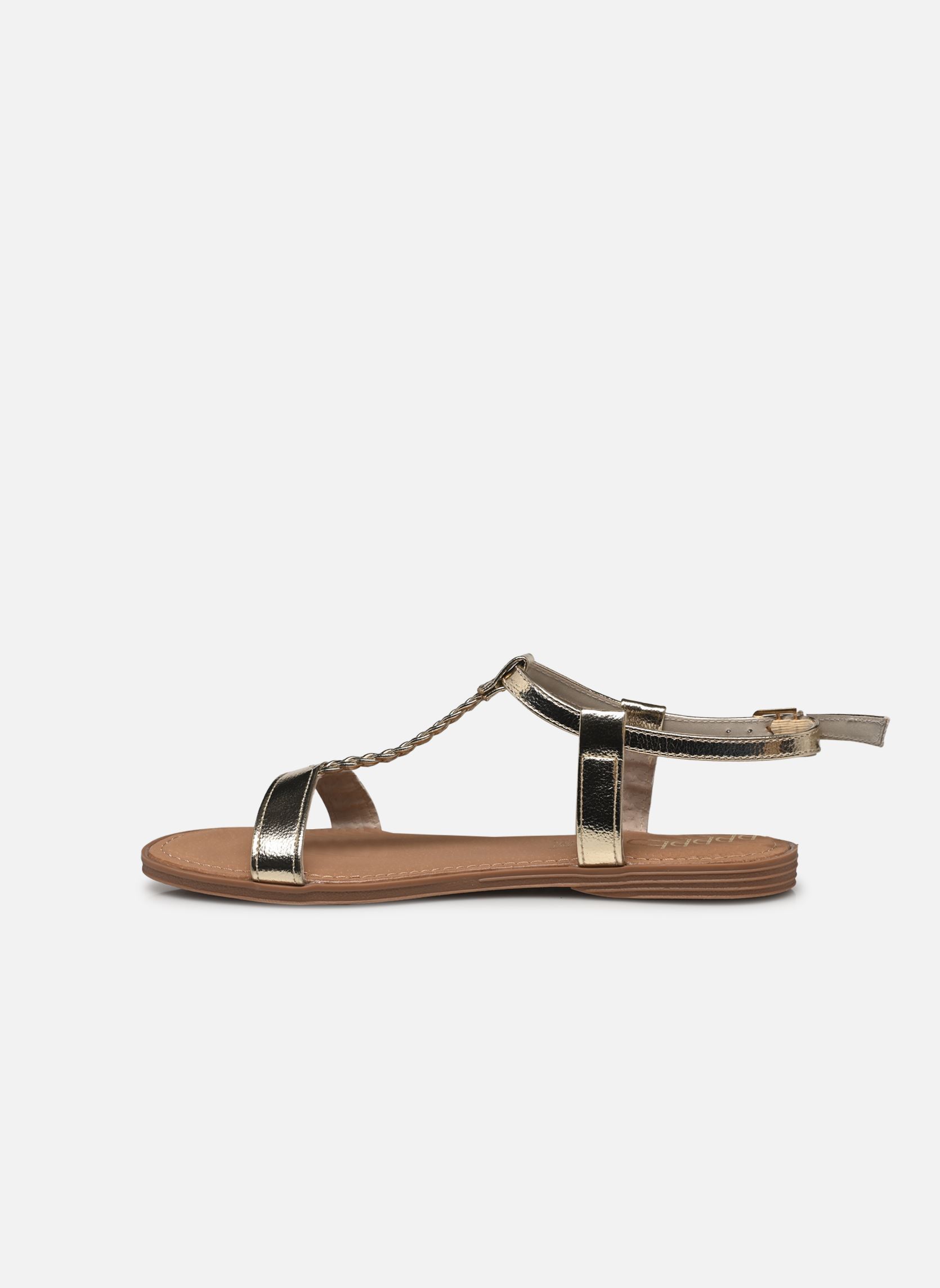 Sandalias planas LIE mujer oro y bronce LPB -LES PETITES BOMBES Sandalias planas LIE mujer oro y bronce Champagne metal