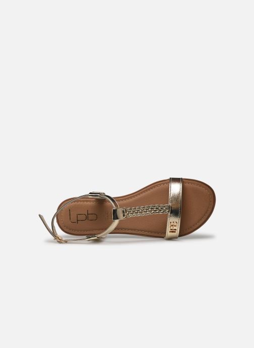 Sandales et nu-pieds LPB -LES PETITES BOMBES LIE Or et bronze vue gauche