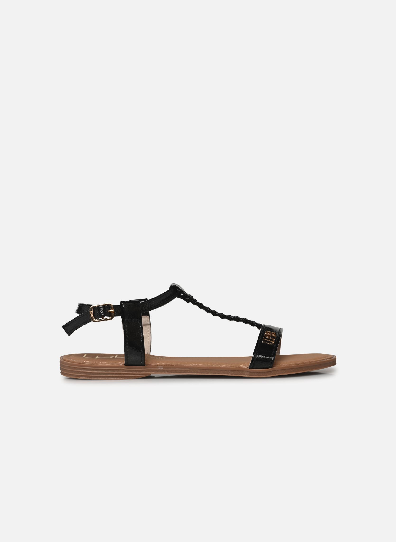 Flache Sandalen LIE damen schwarz LPB -LES PETITES BOMBES Flache Sandalen LIE damen schwarz Ebene metal