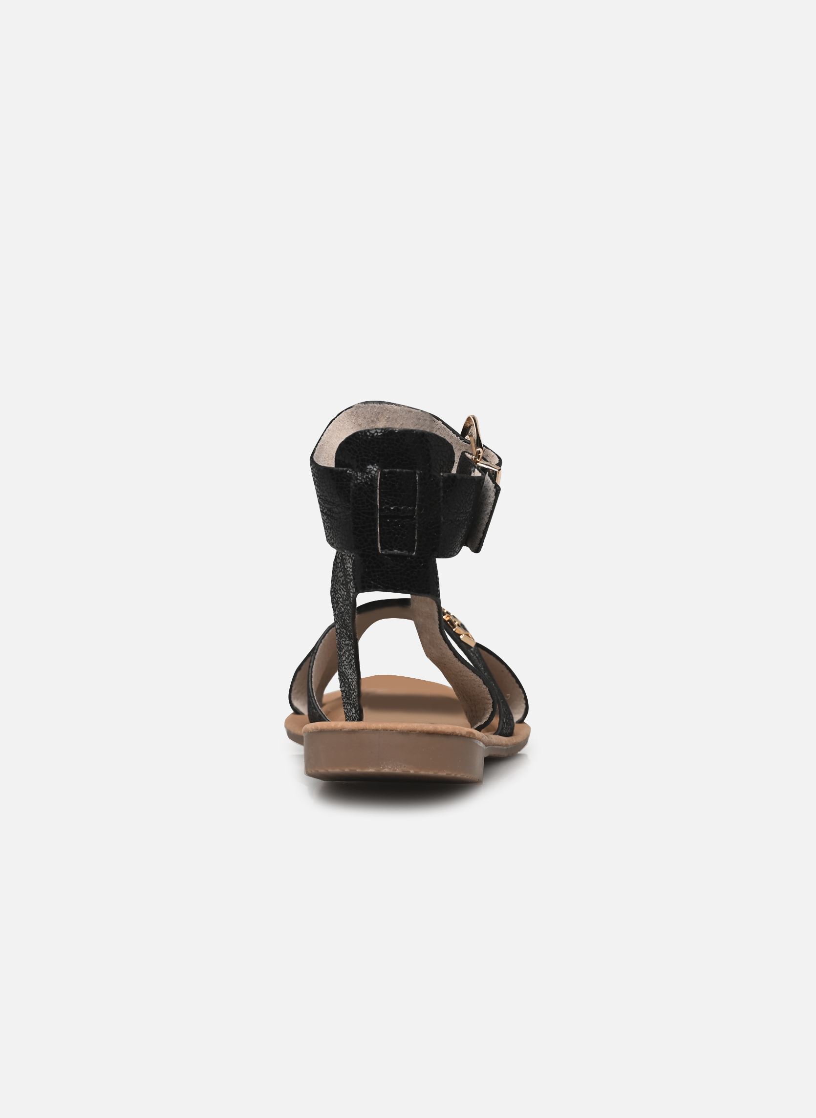 Sandalias planas LENA mujer negro LPB -LES PETITES BOMBES Sandalias planas LENA mujer negro Noir Metal
