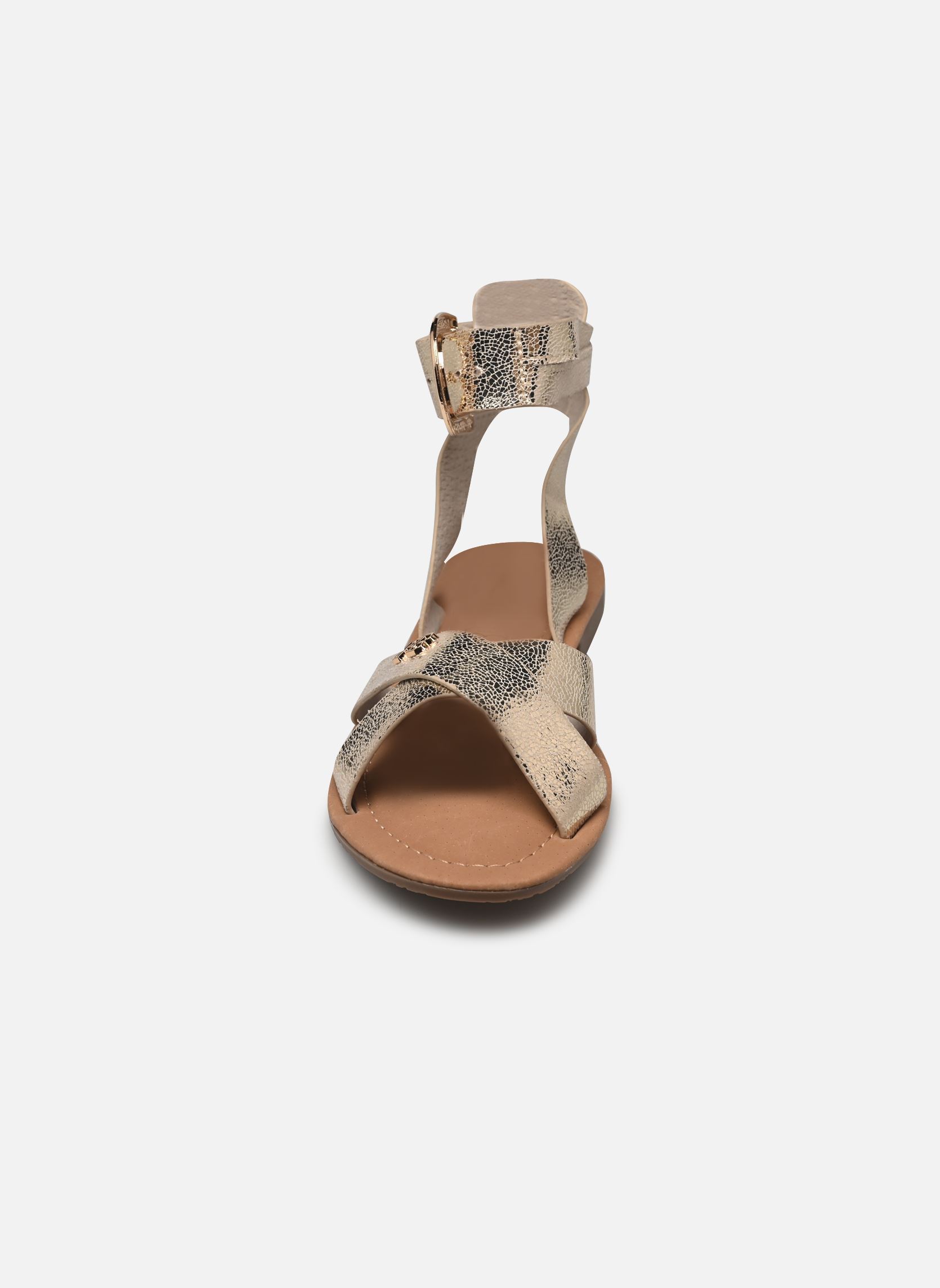Sandalias planas LENA mujer oro y bronce LPB -LES PETITES BOMBES Sandalias planas LENA mujer oro y bronce Or Metal