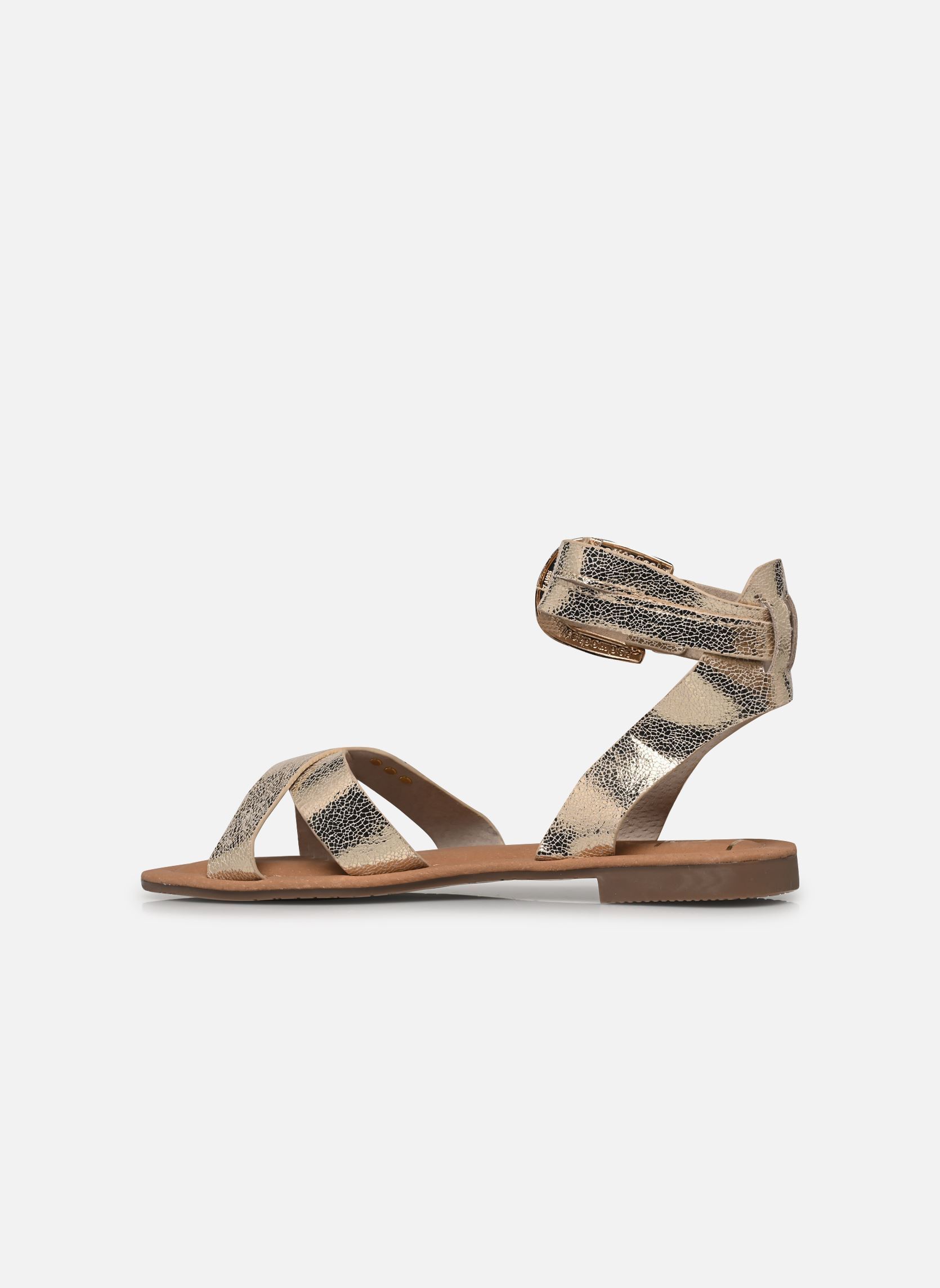 Sandalias planas LENA mujer oro y bronce LPB -LES PETITES BOMBES Sandalias planas LENA mujer oro y bronce Or Metal