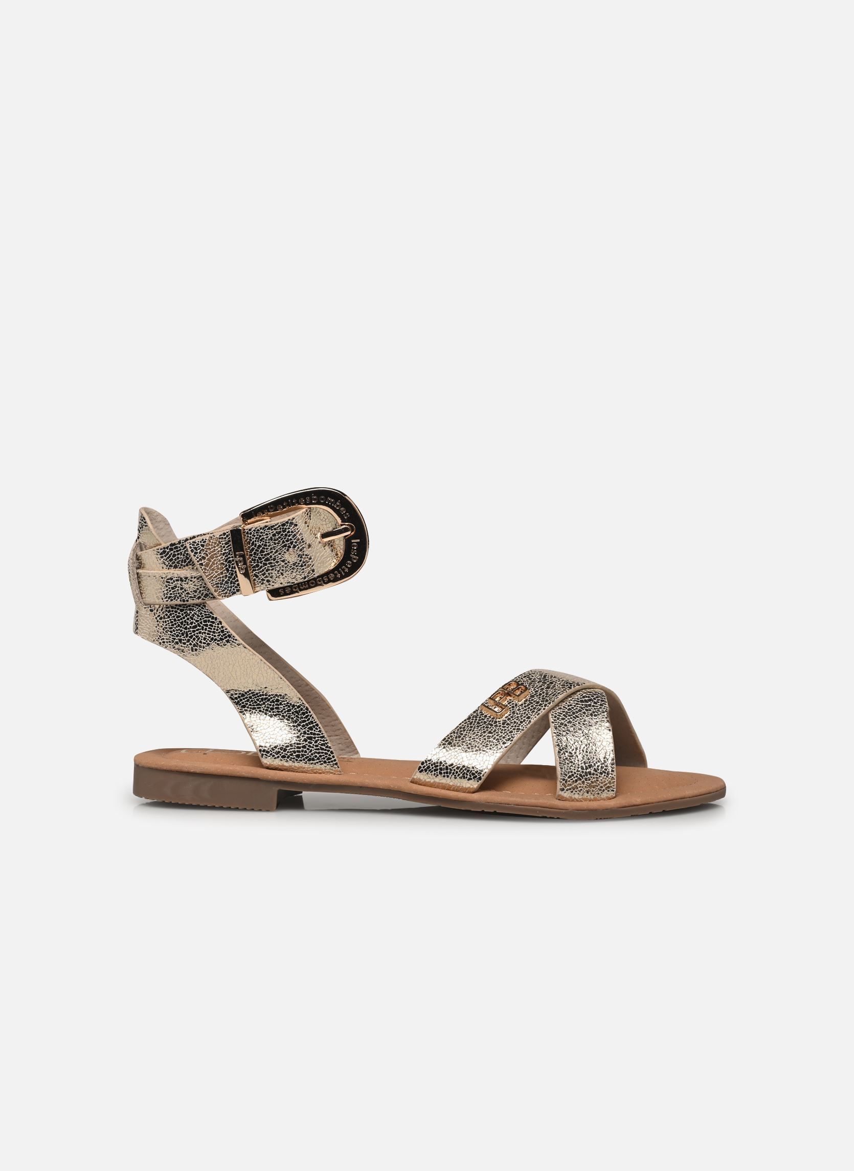 Sandalias planas LENA mujer oro y bronce LPB -LES PETITES BOMBES Sandalias planas LENA mujer oro y bronce Or Metal