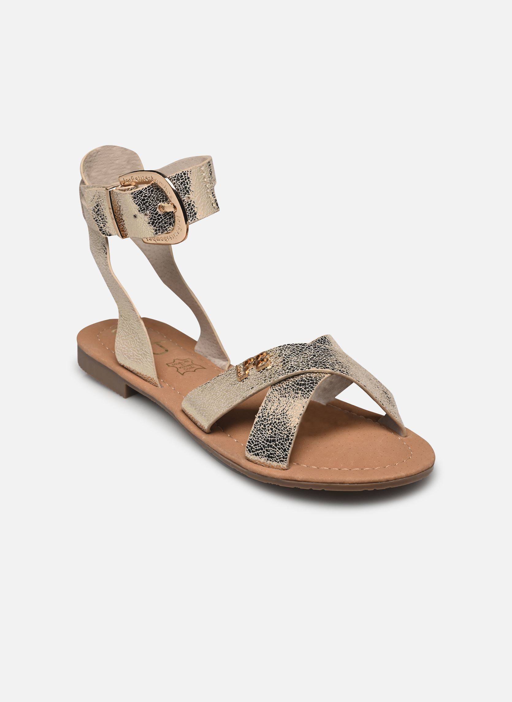Sandalias planas LENA mujer oro y bronce LPB -LES PETITES BOMBES Sandalias planas LENA mujer oro y bronce Or Metal