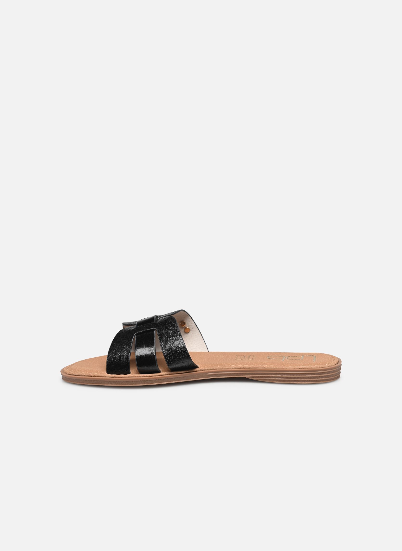 Pantoletten und Clogs LINA damen schwarz LPB -LES PETITES BOMBES Pantoletten und Clogs LINA damen schwarz Noir Metal