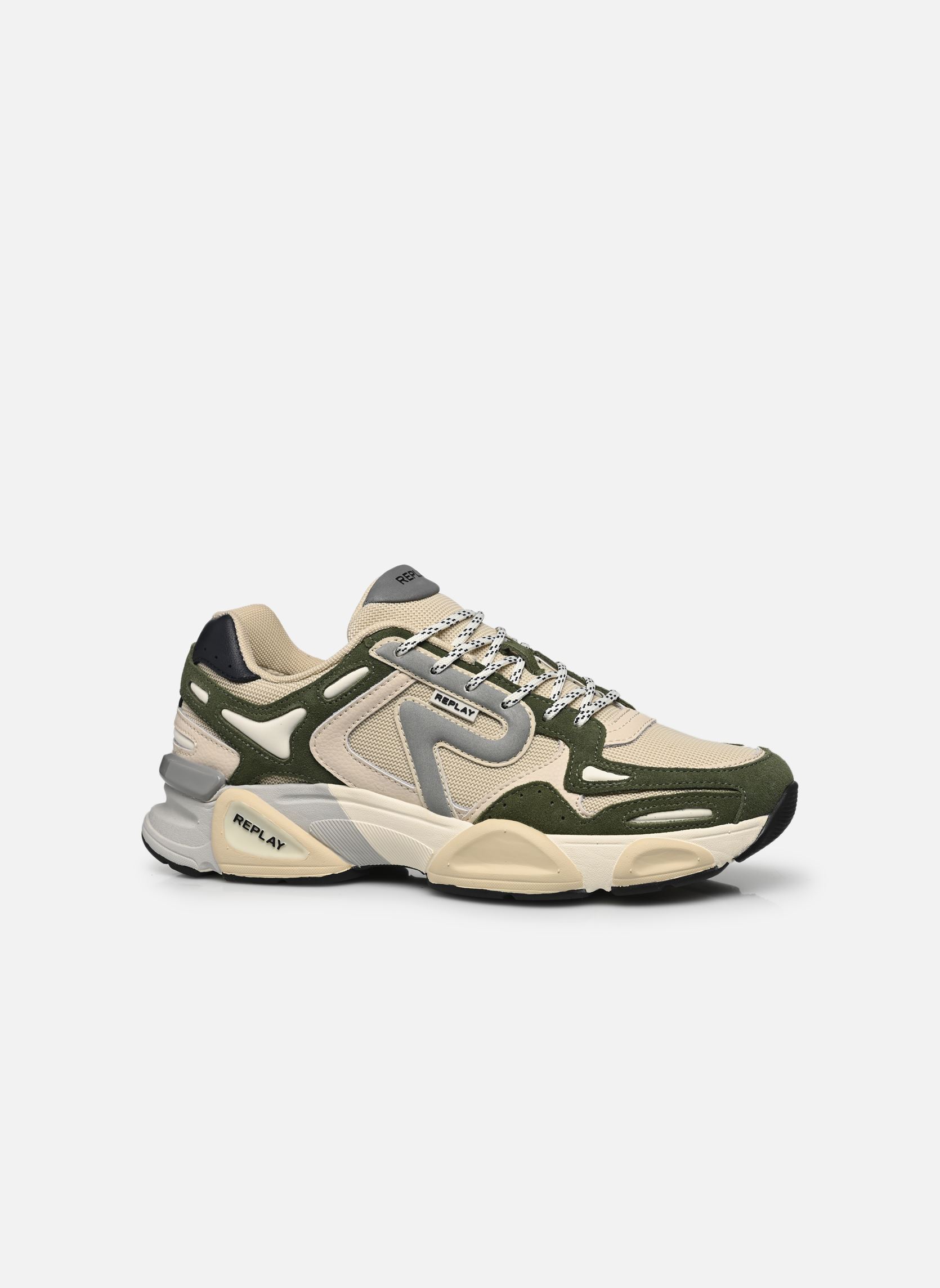 Sneakers Dare heren wit Replay Sneakers Dare heren wit GREEN OFF WHITE